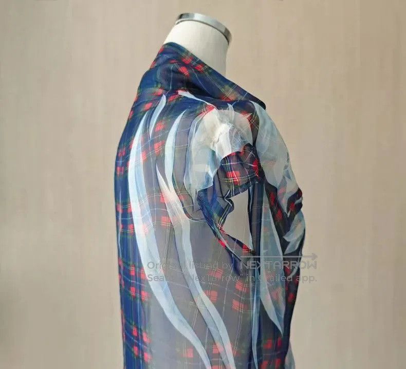 Yohji Yamamoto Yohji Yamamoto Y's Plaid Sheer Short-Sleeve Shirt Size US M / EU 48-50 / 2 - 6 Thumbnail