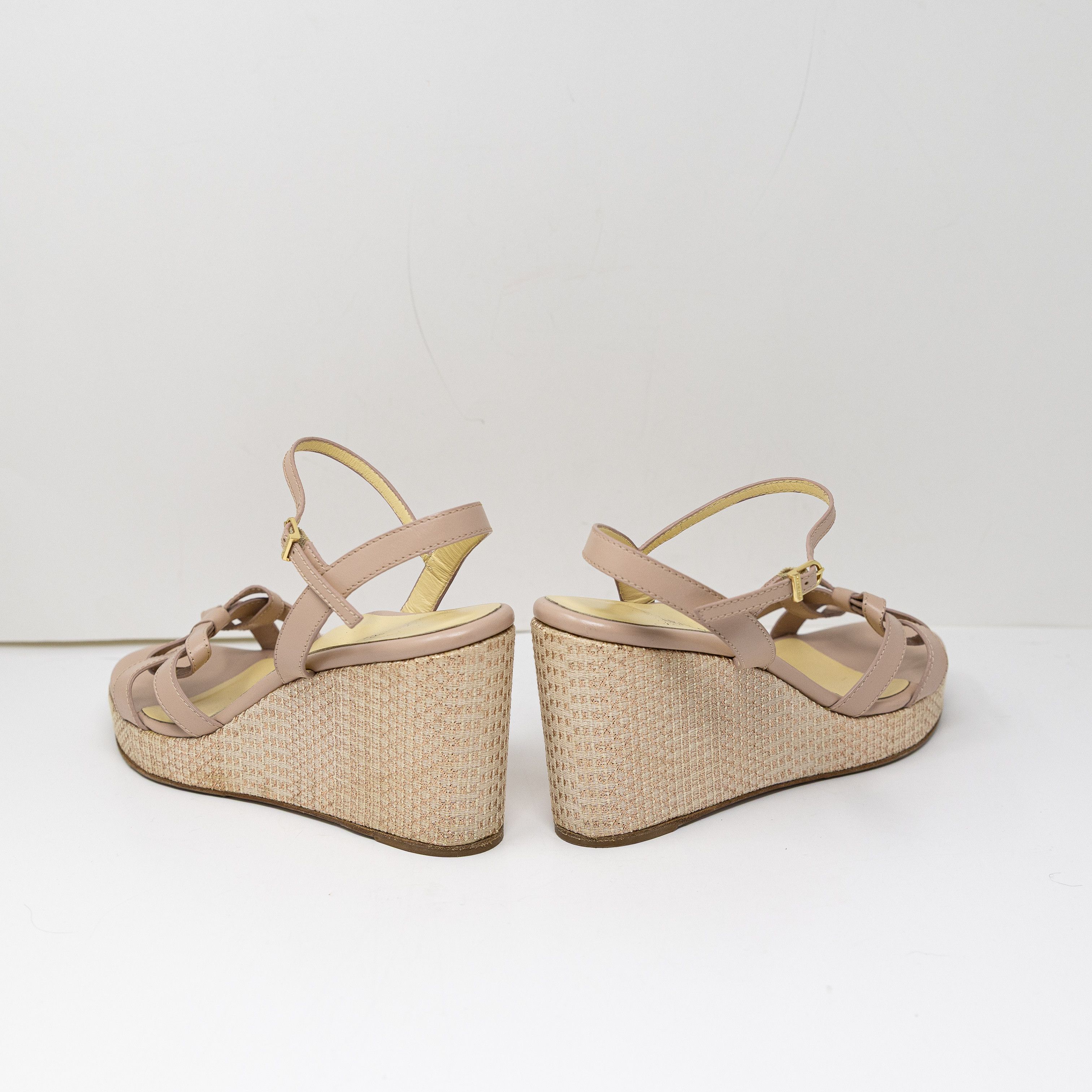 Stuart Weitzman Sarah Flint Mirjana Perfect Wedge Heels 80 Size US 10 / IT 40 - 3 Thumbnail