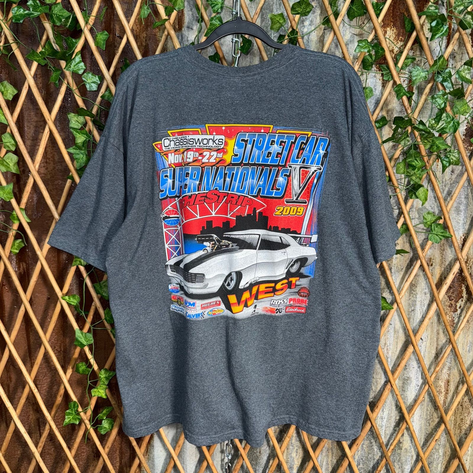 Gildan Vintage Y2K NHRA hot rod racing 00s las vegas nascar t-shirt Size US XXL / EU 58 / 5 - 2 Thumbnail