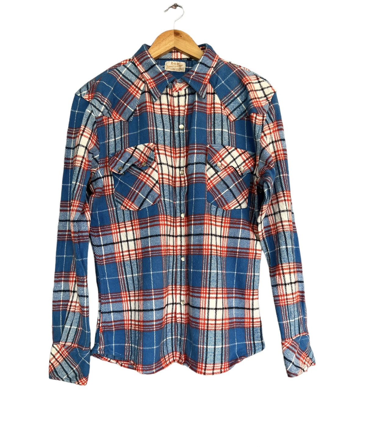 Vtg Lee Sportswear Snap Button Flannel Shirts