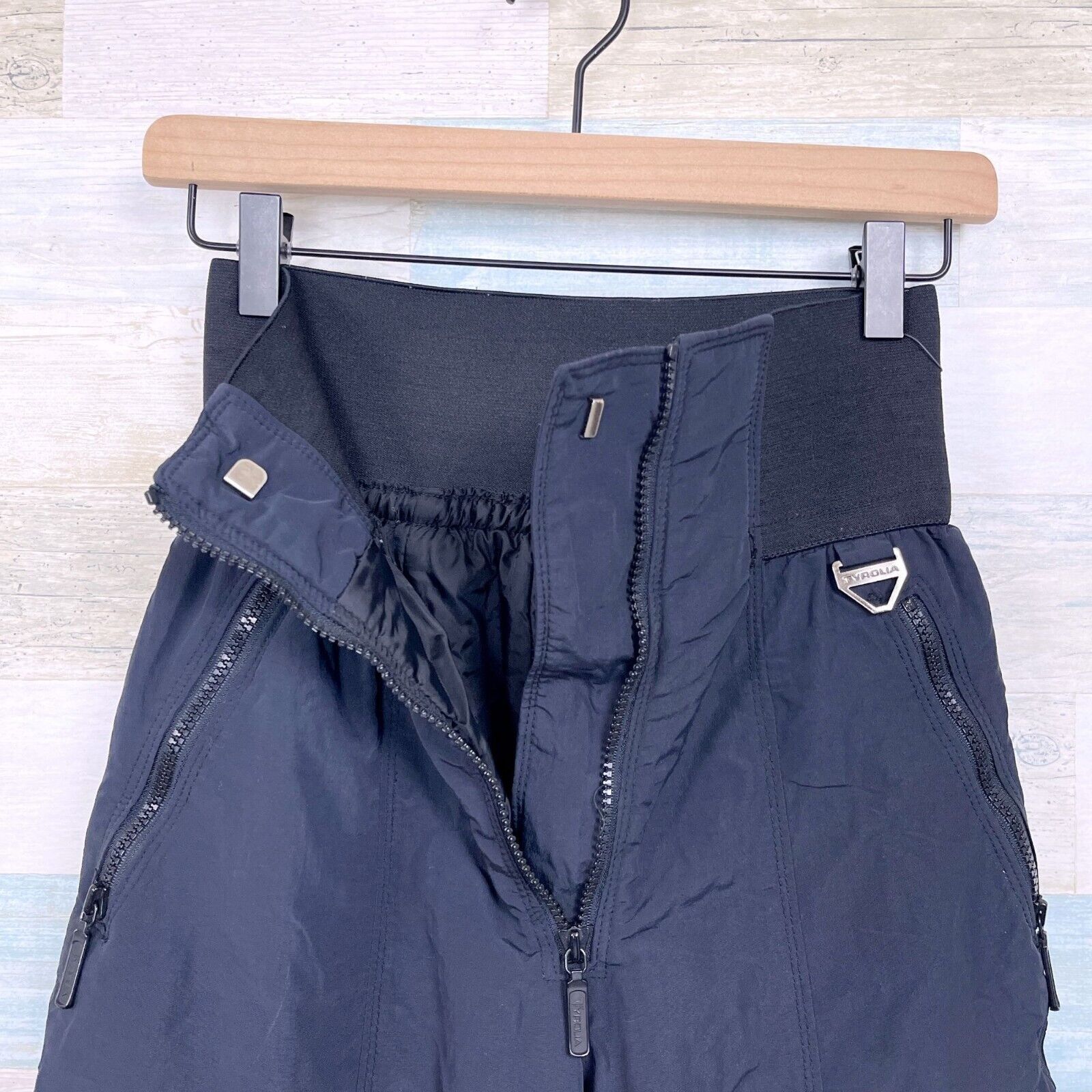 Other Tyrolia Retro Stirrup Ski Pants Black VTG Womens 8 Size 30" / US 8 / IT 44 - 3 Thumbnail