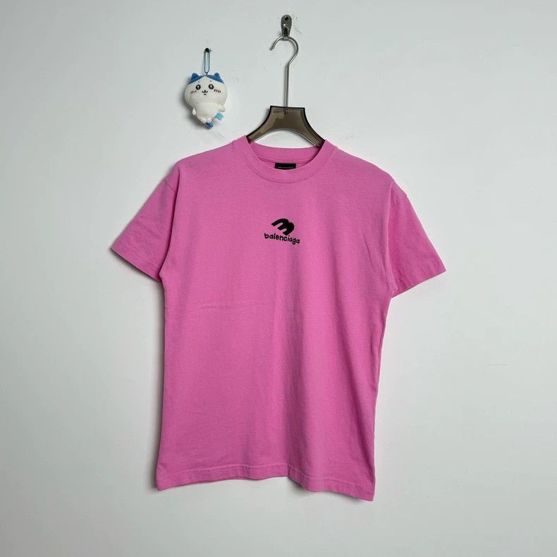 Balenciaga Pink 3B graffiti short-sleeve size/XS