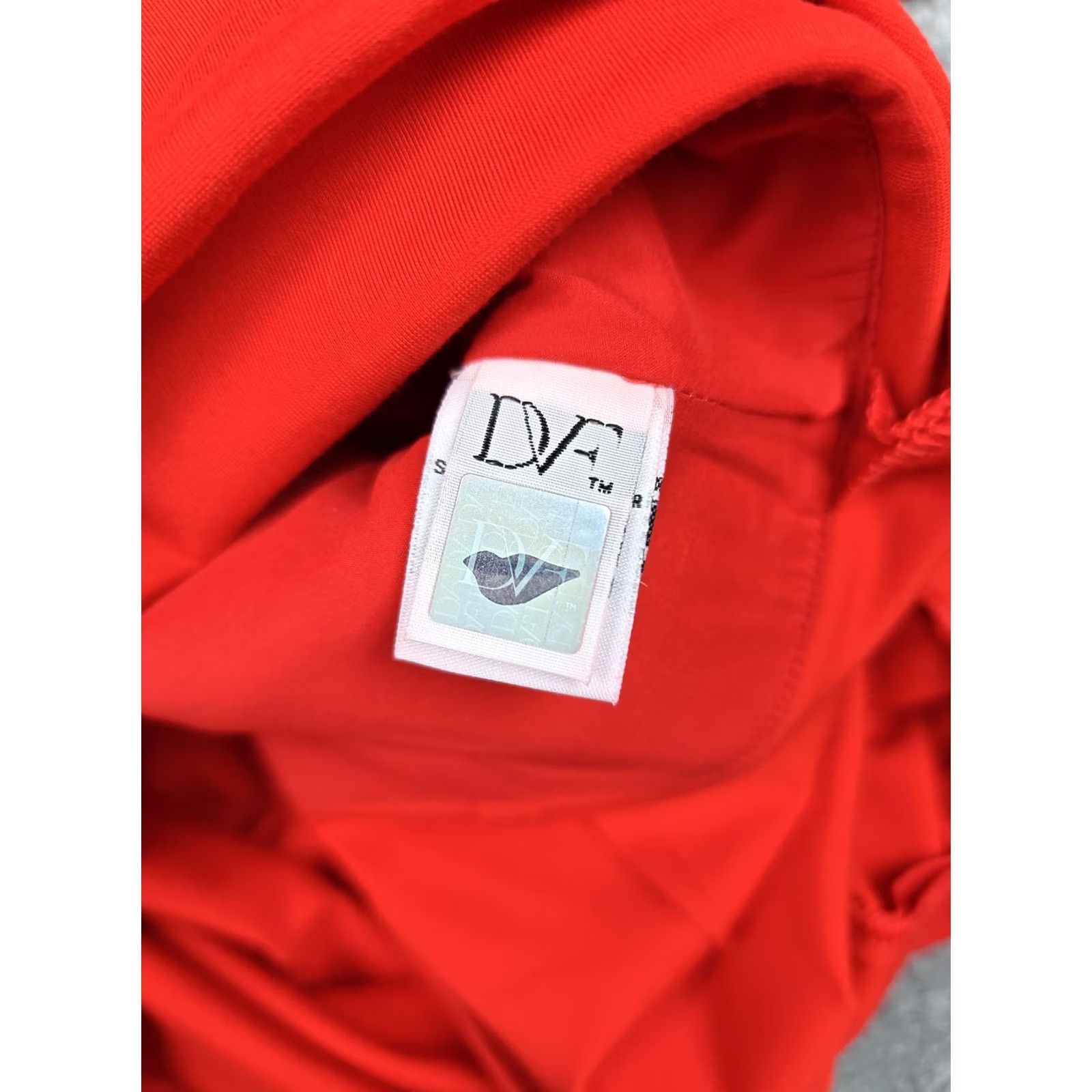 Diane von Furstenberg Diane Von Furstenberg Dress Womens 10 Red Knit Waist Detail Sheath Knee Length Dress Size L / US 10 / IT 46 - 4 Thumbnail