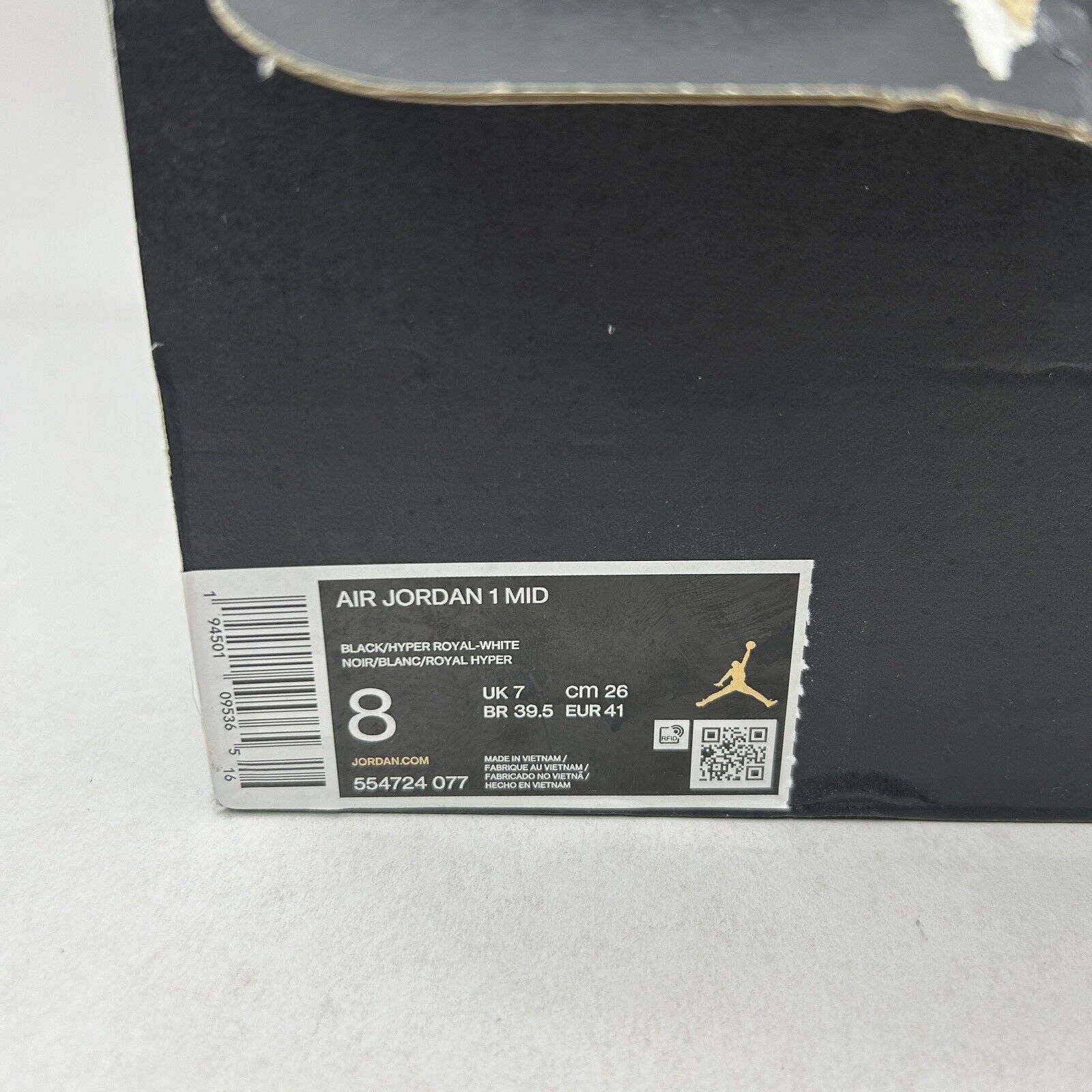 Nike Nike Air Jordan 1 Mid Retro “Hyper Royal” 2023 Size US 8 / EU 41 - 8 Thumbnail