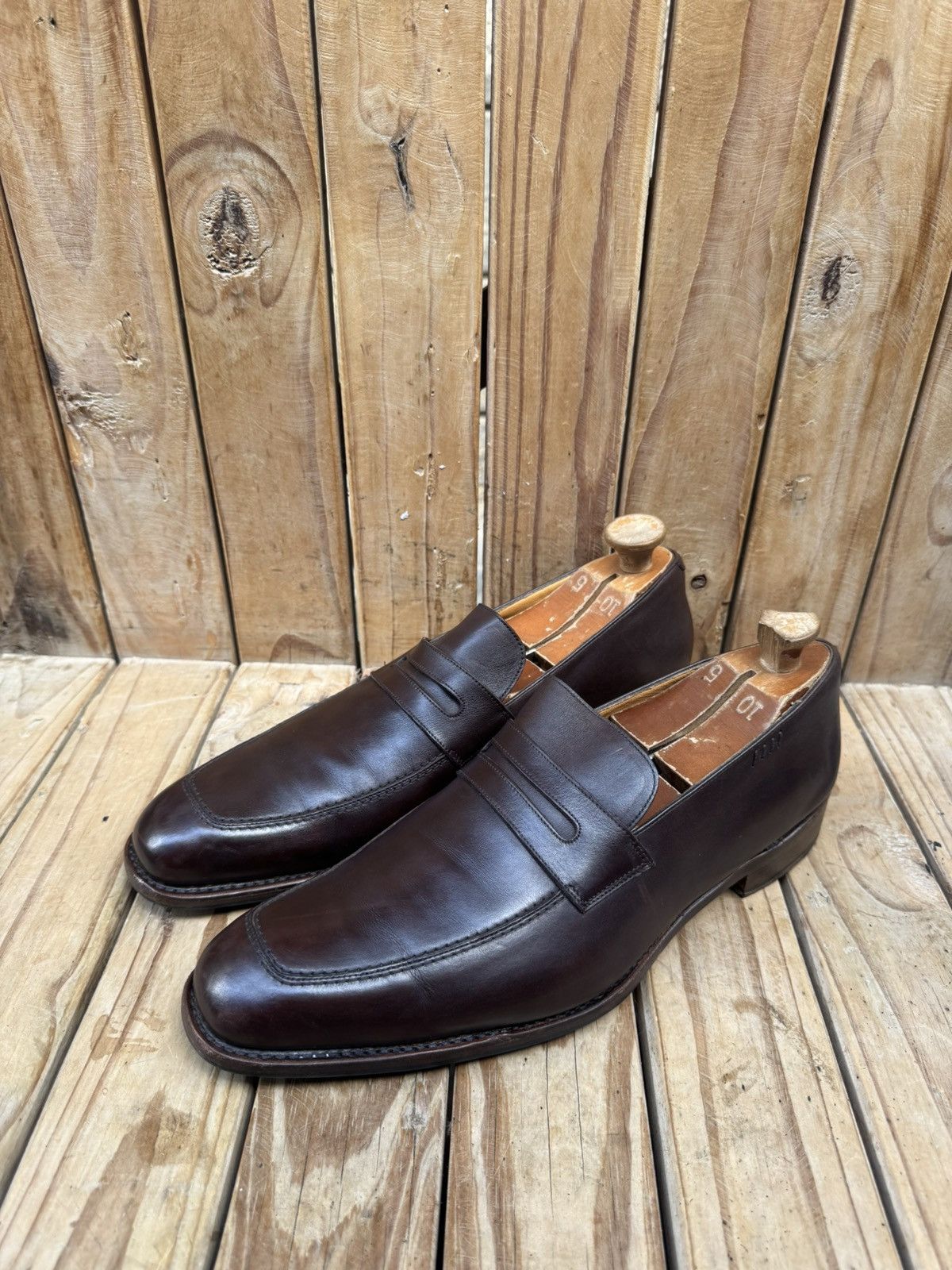 Paraboot Paraboot Men’s Penny brown Leather Loafers Uk 9.5 H US 10.5 Size US 10.5 / EU 43-44 - 1 Thumbnail