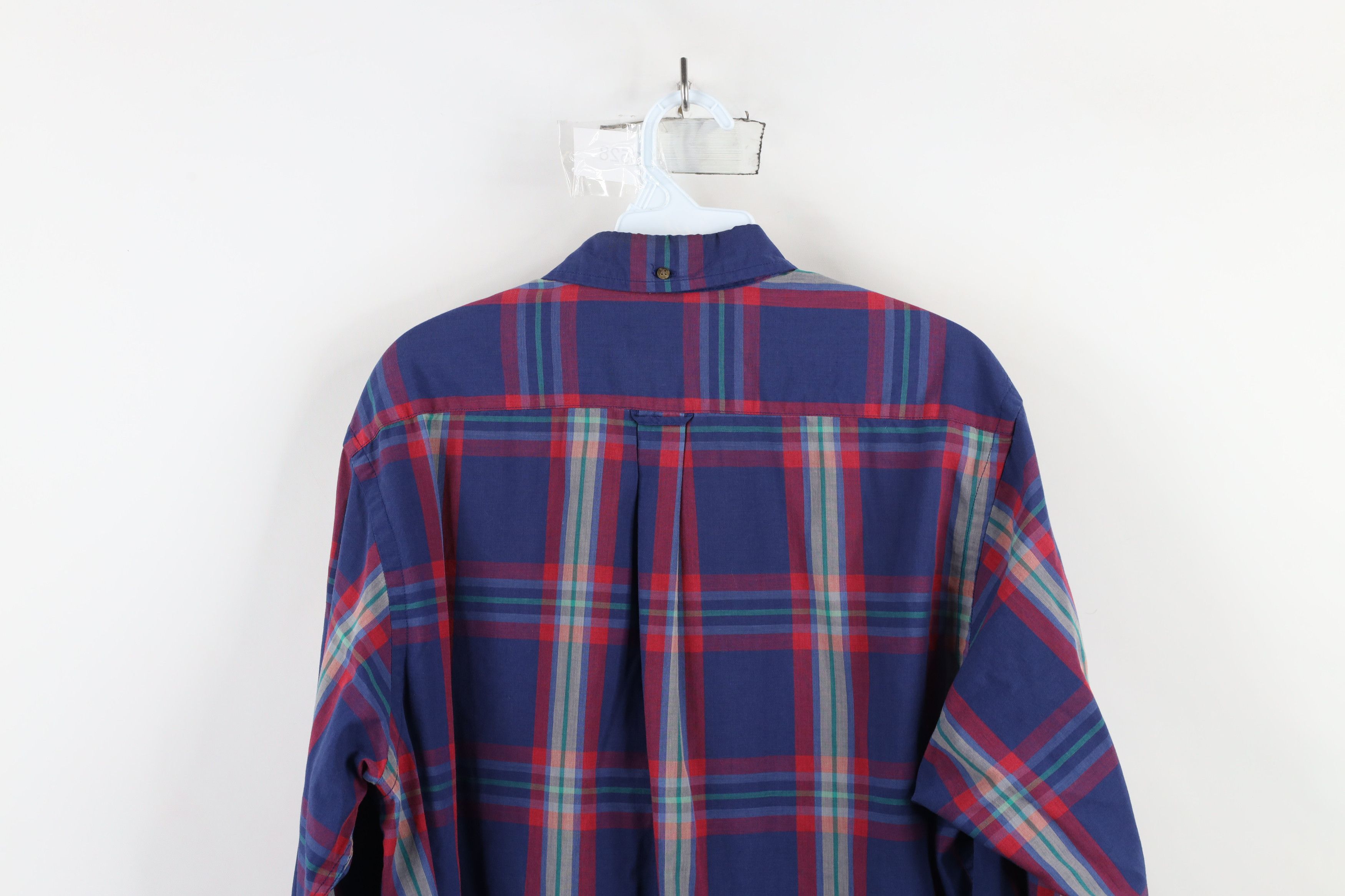 Vintage Vintage 90s Streetwear Plaid Collared Button Down Shirt Size US L / EU 52-54 / 3 - 12 Thumbnail