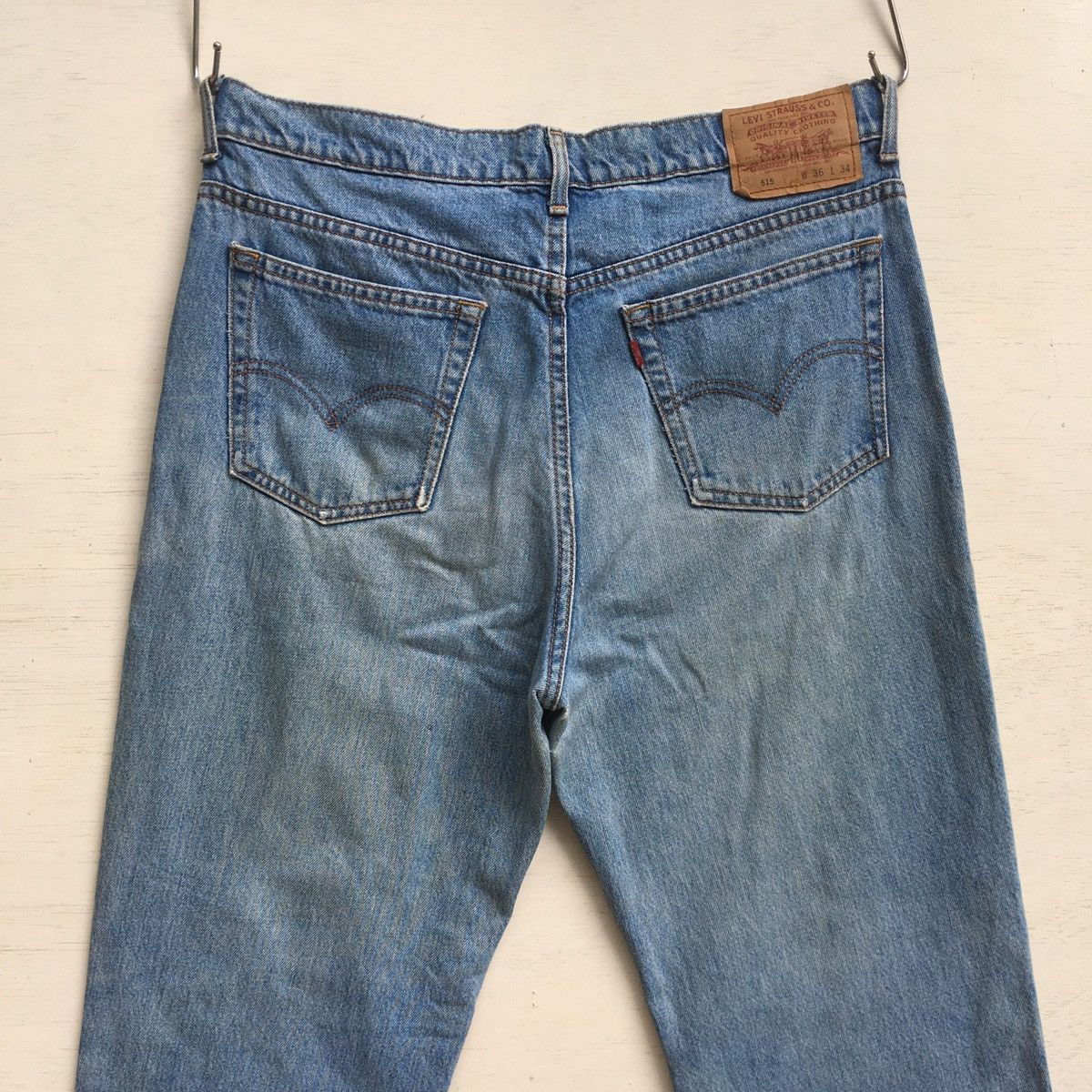 Levi's × Vintage 90s Vintage Levis 515 Jeans Distressed Grunge Size US 35 - 16 Thumbnail