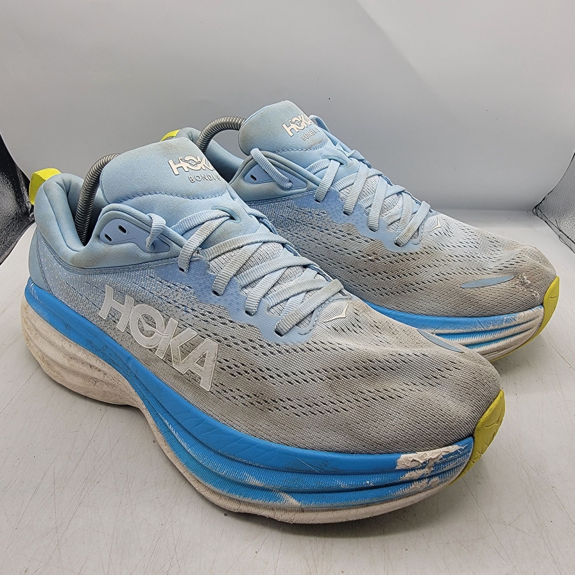 Hoka Hoka One One Bondi 8 Mens 10.5 D Shoes Blue Running Gym Walk Size US 10.5 / EU 43-44 - 1 Thumbnail