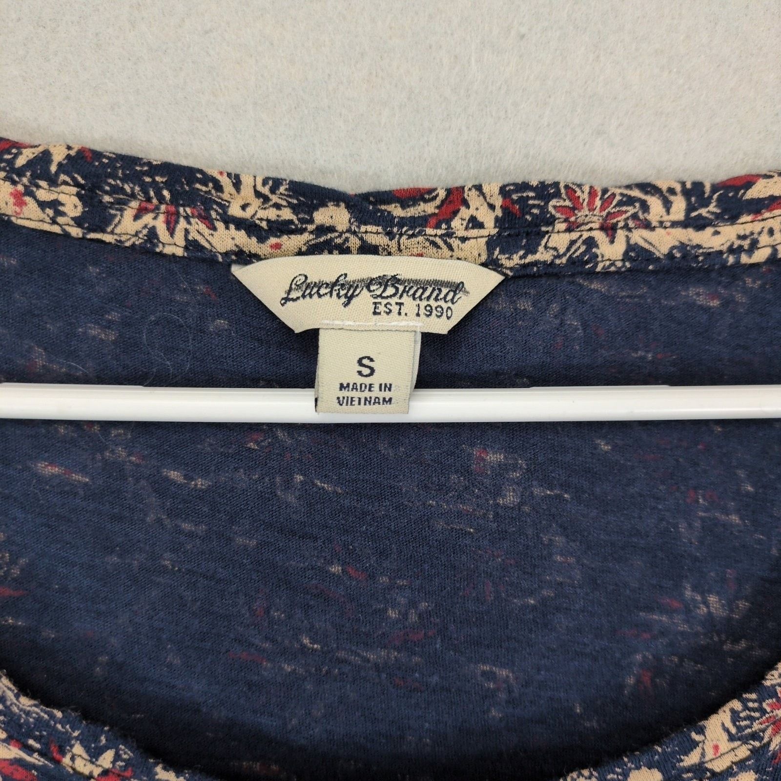 Lucky Brand Lucky Brand Women's S High-Low Floral Top 3/4 Sleeve Size S / US 4 / IT 40 - 2 Thumbnail