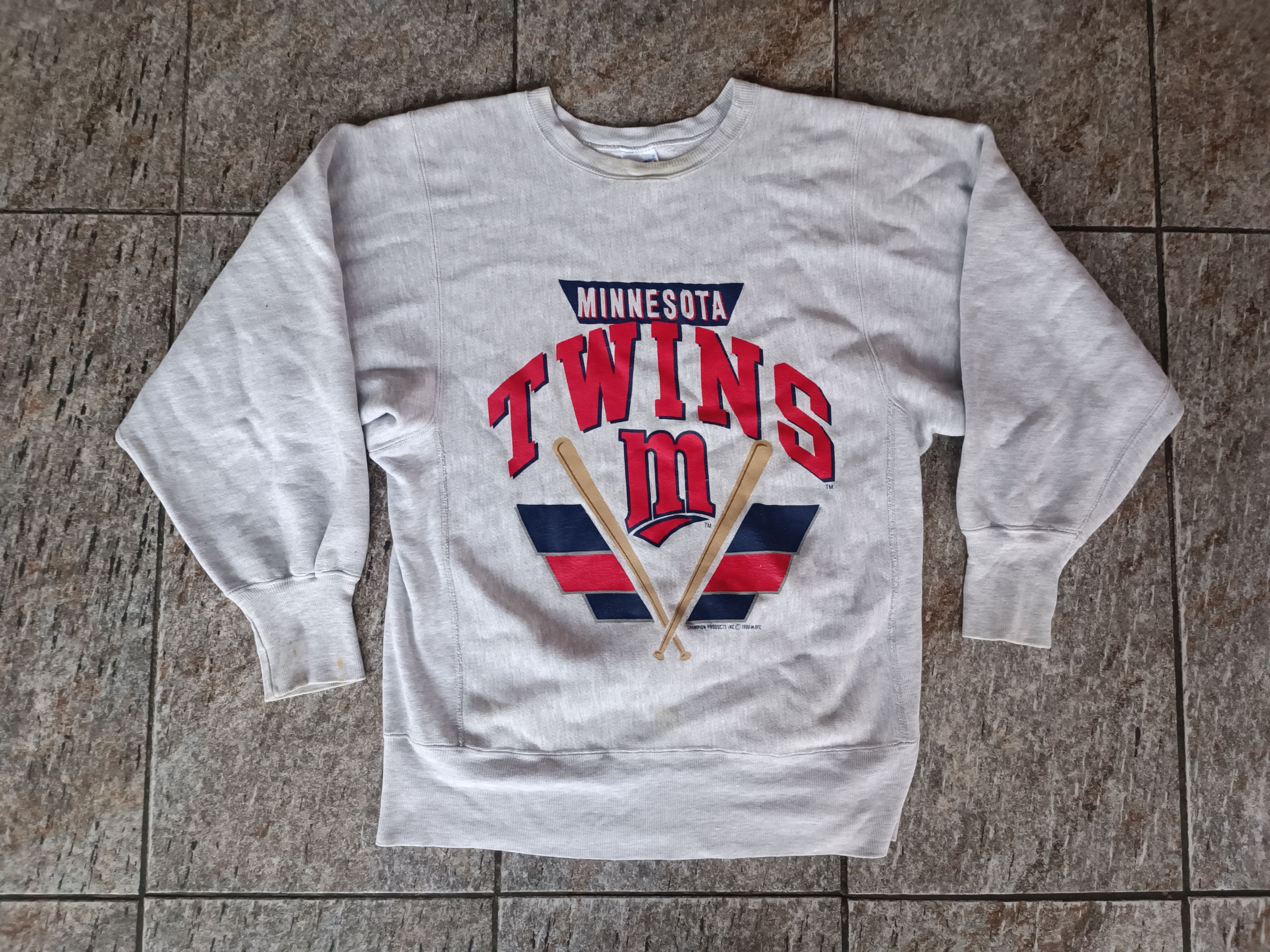 image of Vintage 90's Champion Reverse Weave Mlb Minnesota Twins, Men's (Size Medium)