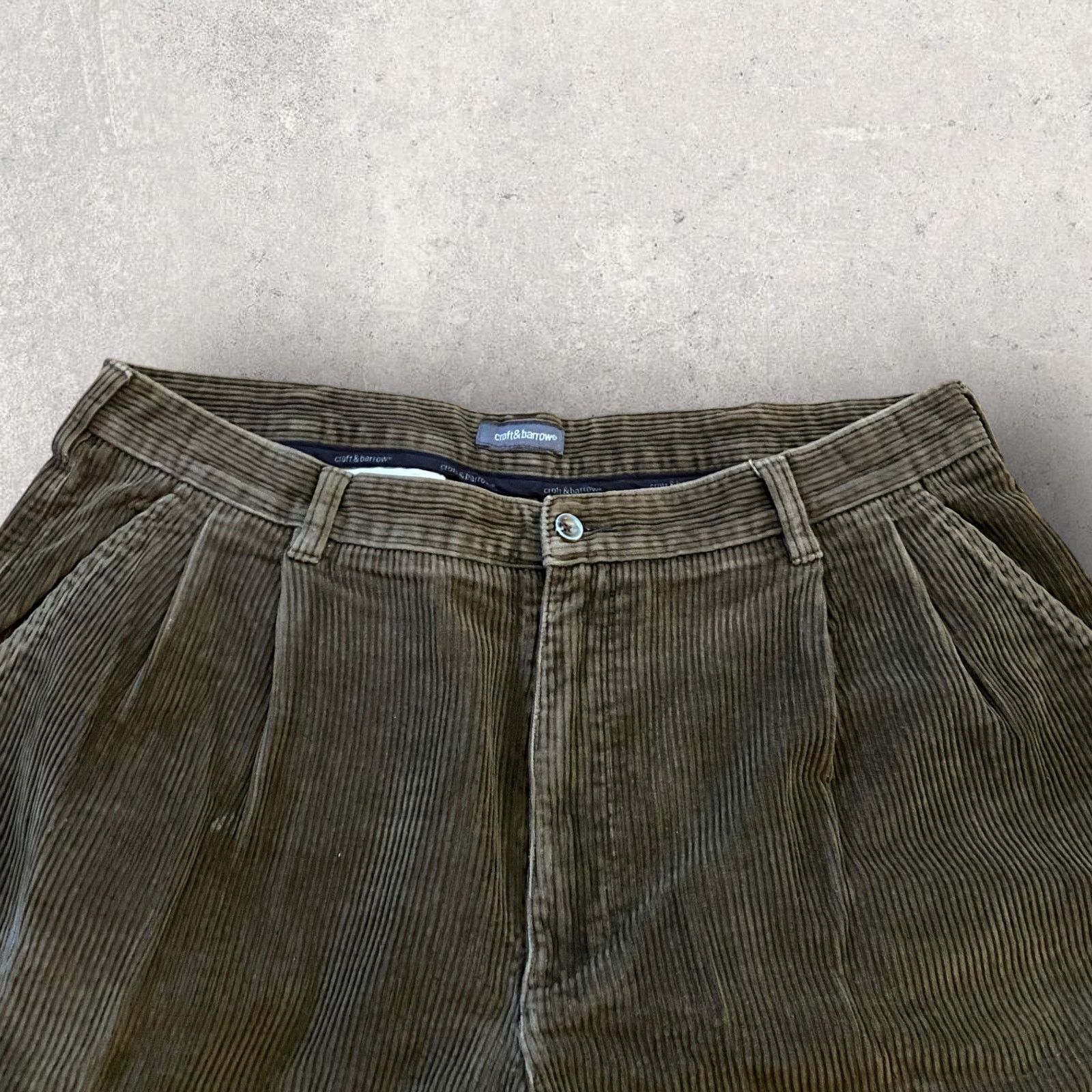 Vintage Vintage Corduroy Pants Wide Leg Baggy Fit Pleated Earth Tone Size US 34 / EU 50 - 3 Thumbnail