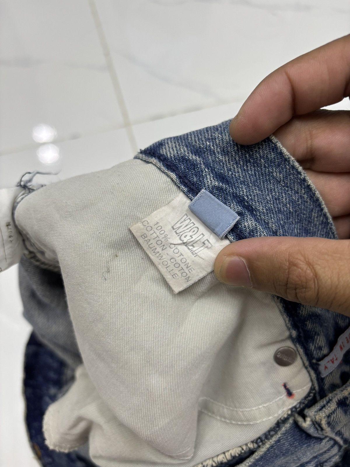 Walter Van Beirendonck W&LT⚡️Pen Graffiti Archive Flared Jeans Distressed Denim Size US 30 / EU 46 - 14 Thumbnail