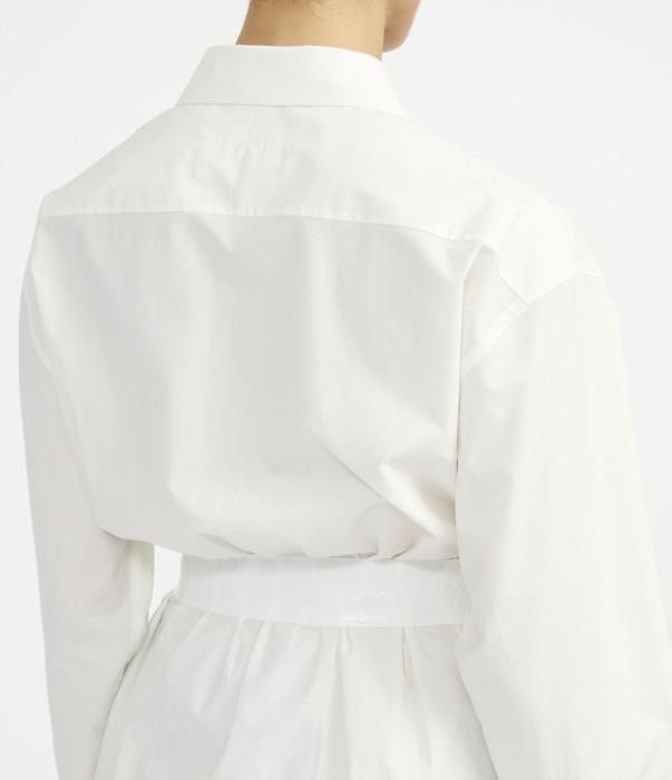 Maison Margiela o1bcso1str0526 MM6 Shirt in Off White Size S / US 4 / IT 40 - 3 Thumbnail