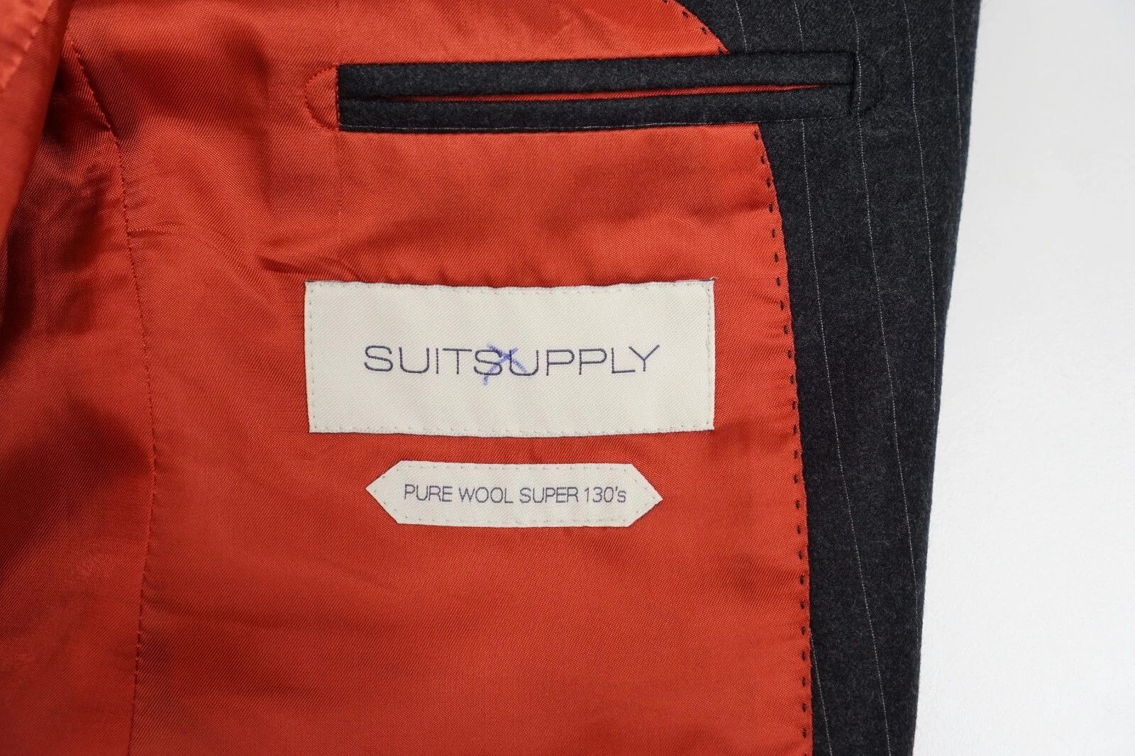 Suitsupply Men Suitsupply Blazer Sienna Ticket Pockett Flannel US38S Size 38S - 4 Thumbnail