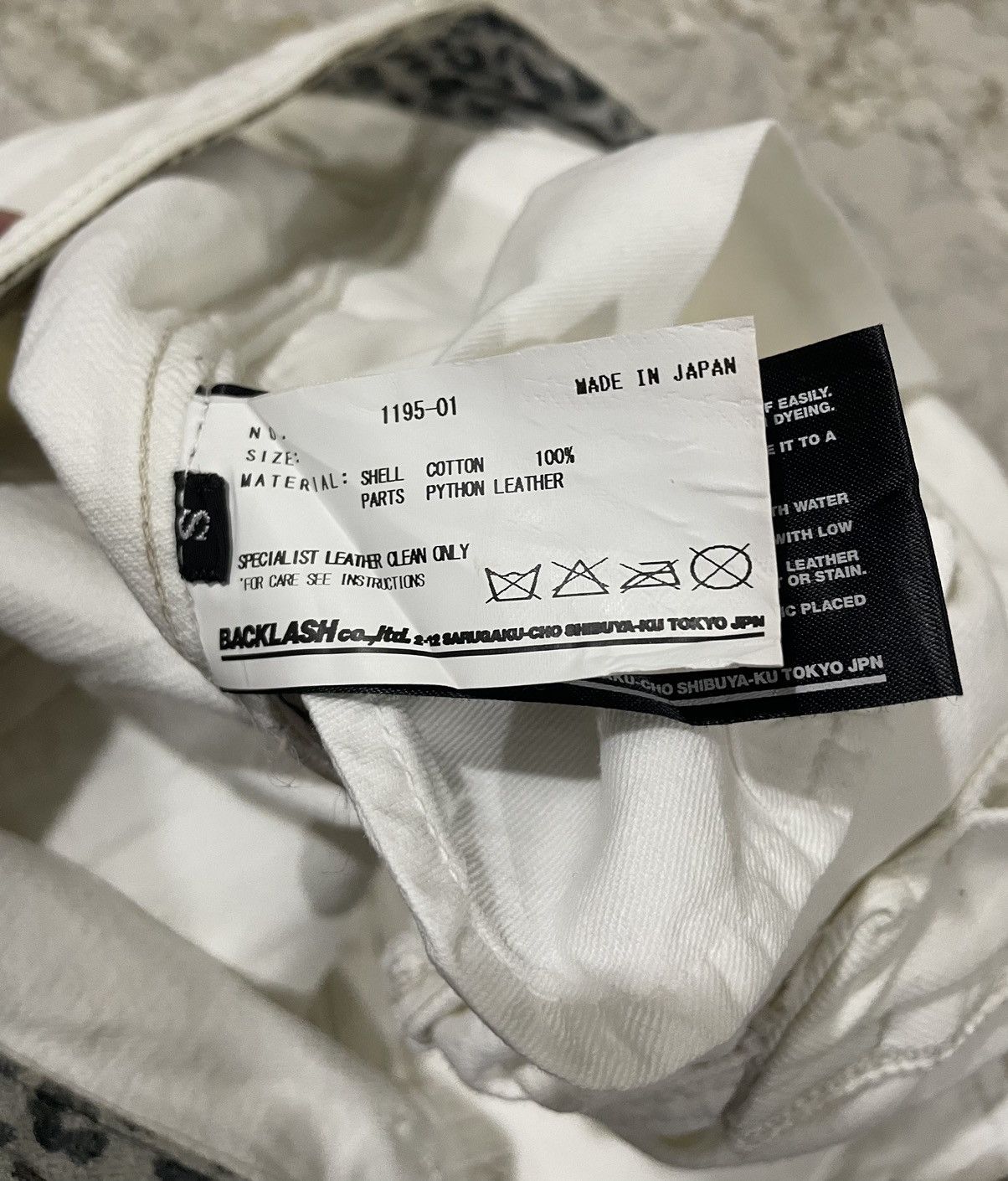 Isamu Katayama Backlash Python leather waist hybrid pocket denim Size US 30 / EU 46 - 7 Thumbnail