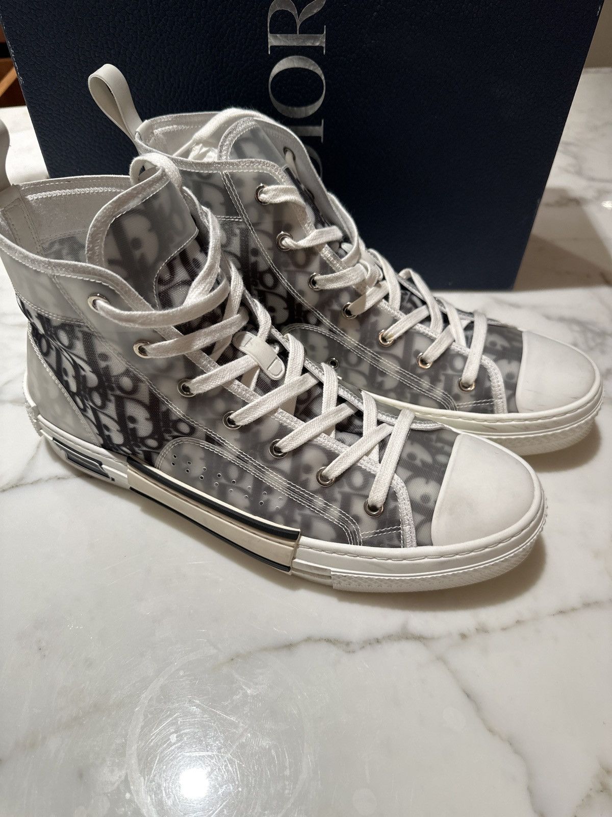 Dior Dior B23 HIGH-TOP SNEAKER Size US 11 / EU 44 - 3 Thumbnail