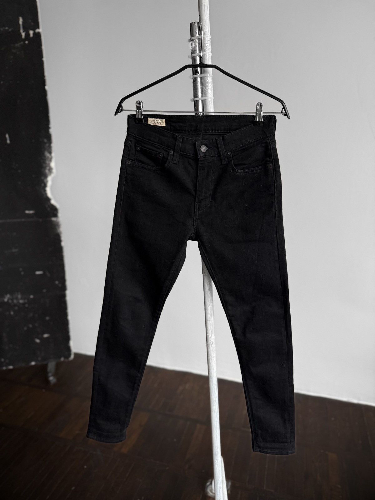 Levi's Levis 502 Mens Black Slim Tapered Fit Denim Jeans Size US 29 - 3 Thumbnail