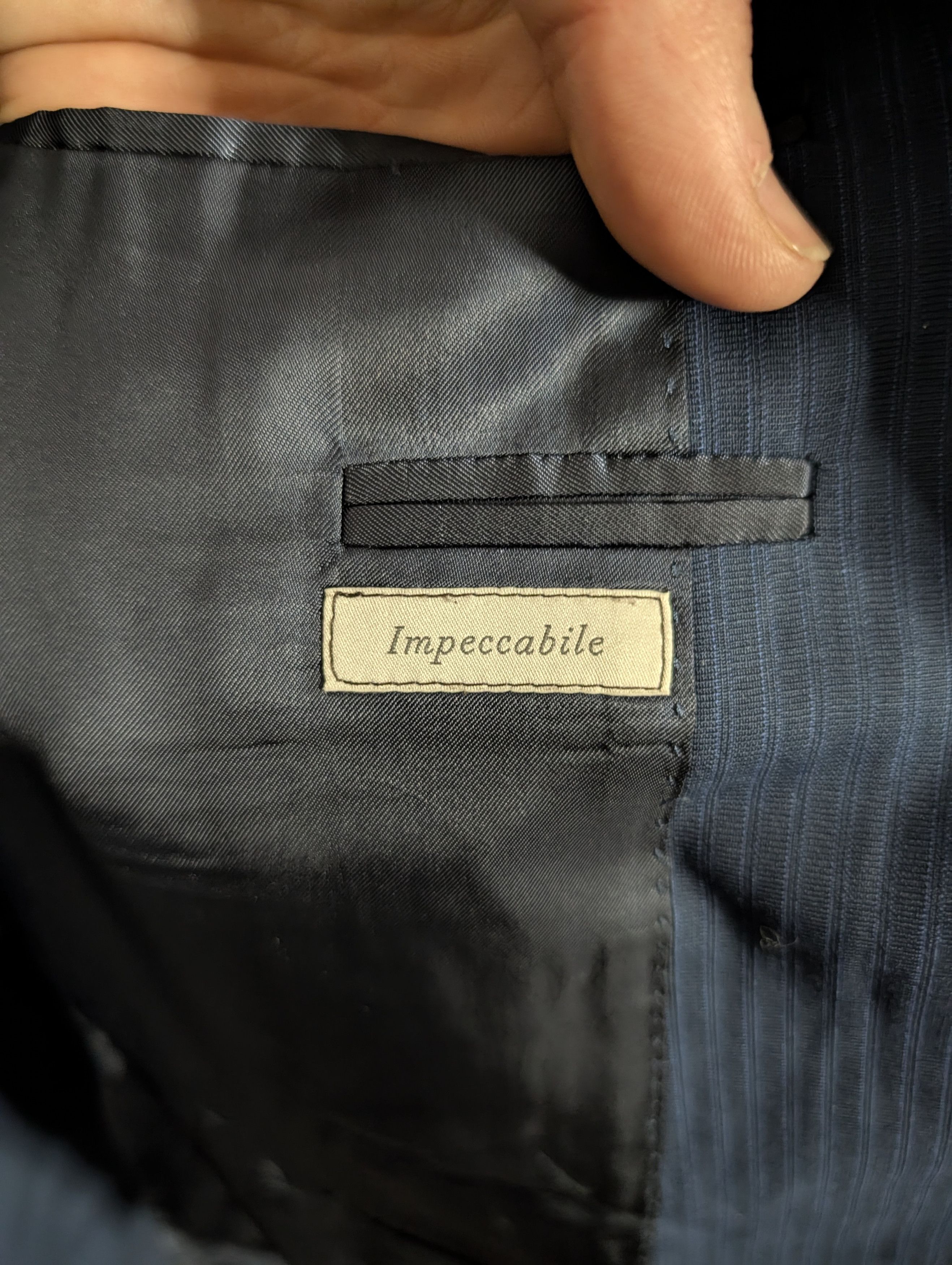 Canali "Impeccabile" blue striped made in Italy jacket 40R Size 40R - 10 Thumbnail