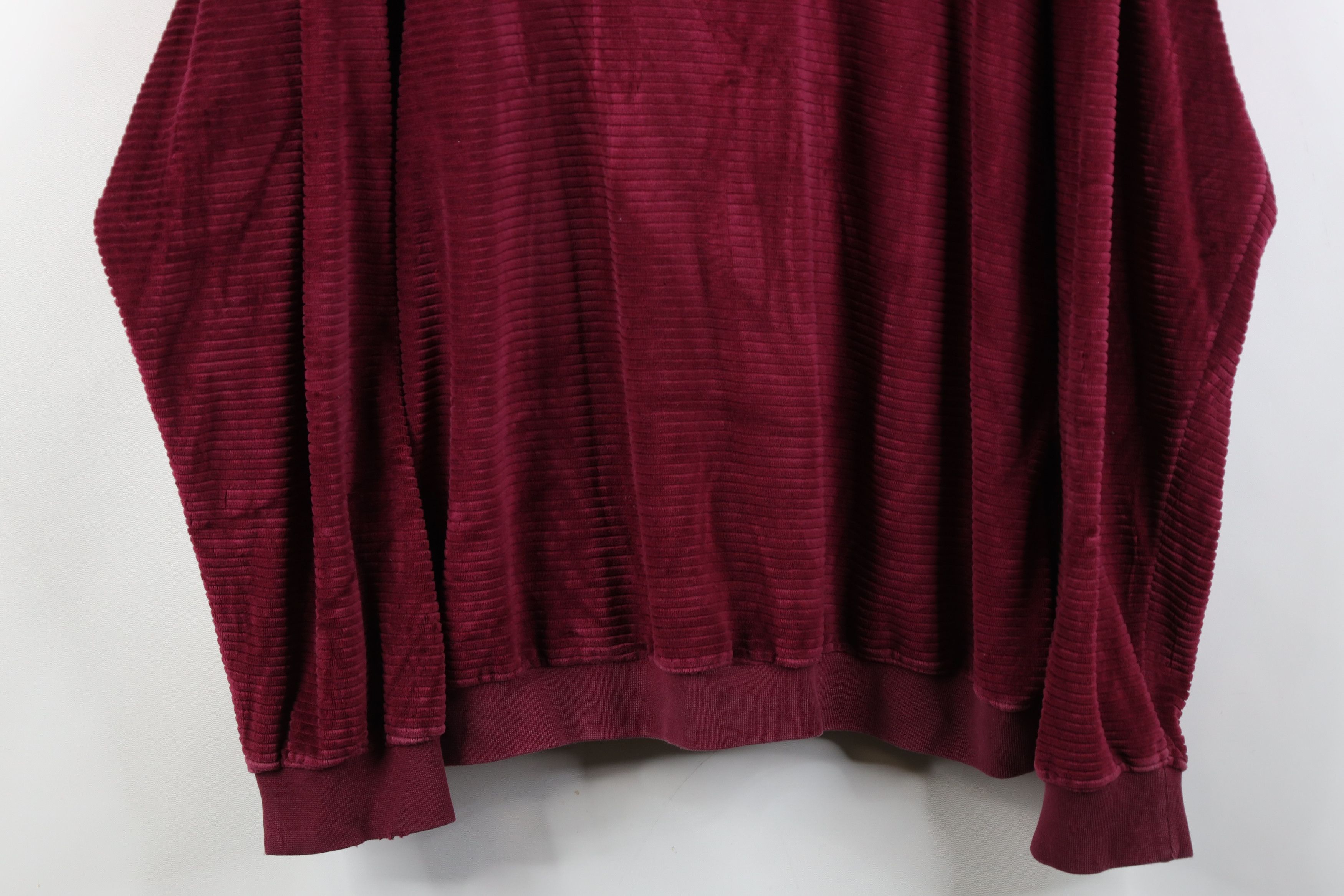 Vintage Vintage 90s Streetwear Ribbed Knit Pullover Polo Shirt Red Size US XL / EU 56 / 4 - 3 Thumbnail