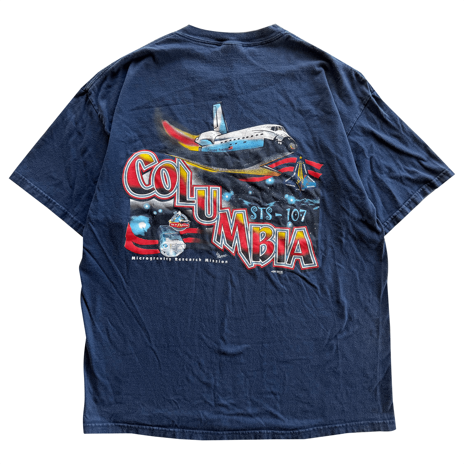 Vintage 2002 Vintage NASA STS-107 Columbia Tee Size US XL / EU 56 / 4 - 3 Thumbnail