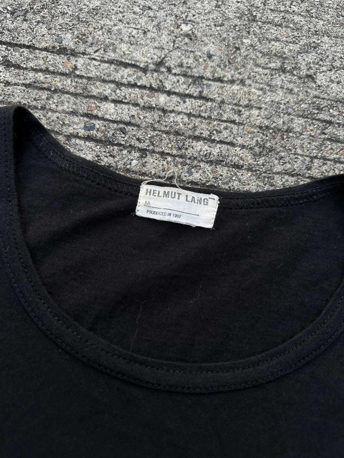 Helmut Lang Helmut Lang AW97 “Attention” Tee Size US XXS / EU 40 - 4 Thumbnail