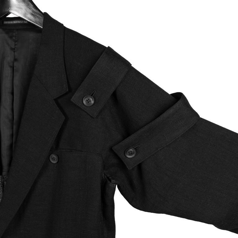 Yohji Yamamoto Yohji Yamamoto Homme Single Button Shoulder Epaulet Jacket Size US M / EU 48-50 / 2 - 4 Thumbnail