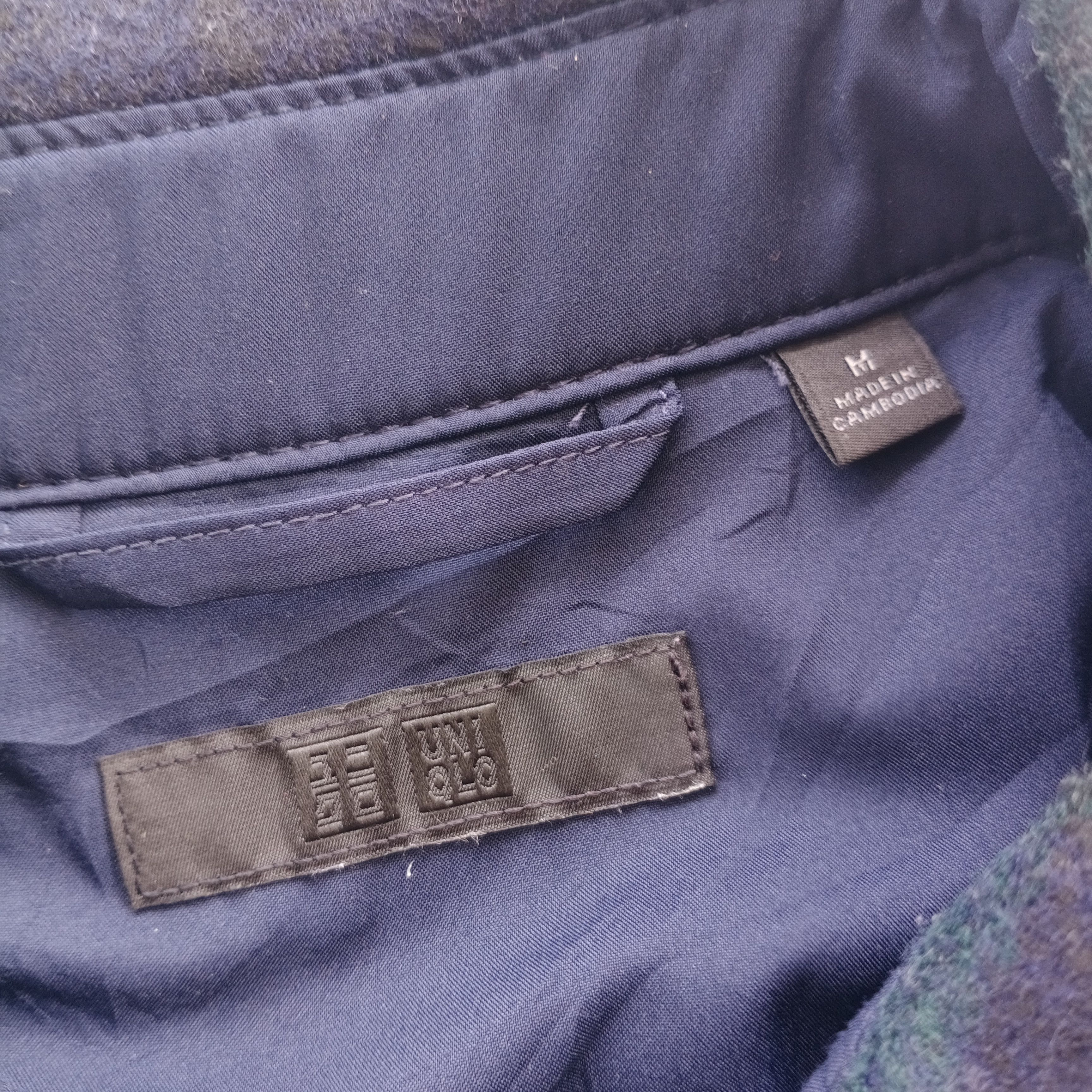 Japanese Brand × Uniqlo UNIQLO TARTAN DESIGN WOOL BUTTON JACKET POCKET M SIZE Size US M / EU 48-50 / 2 - 4 Thumbnail