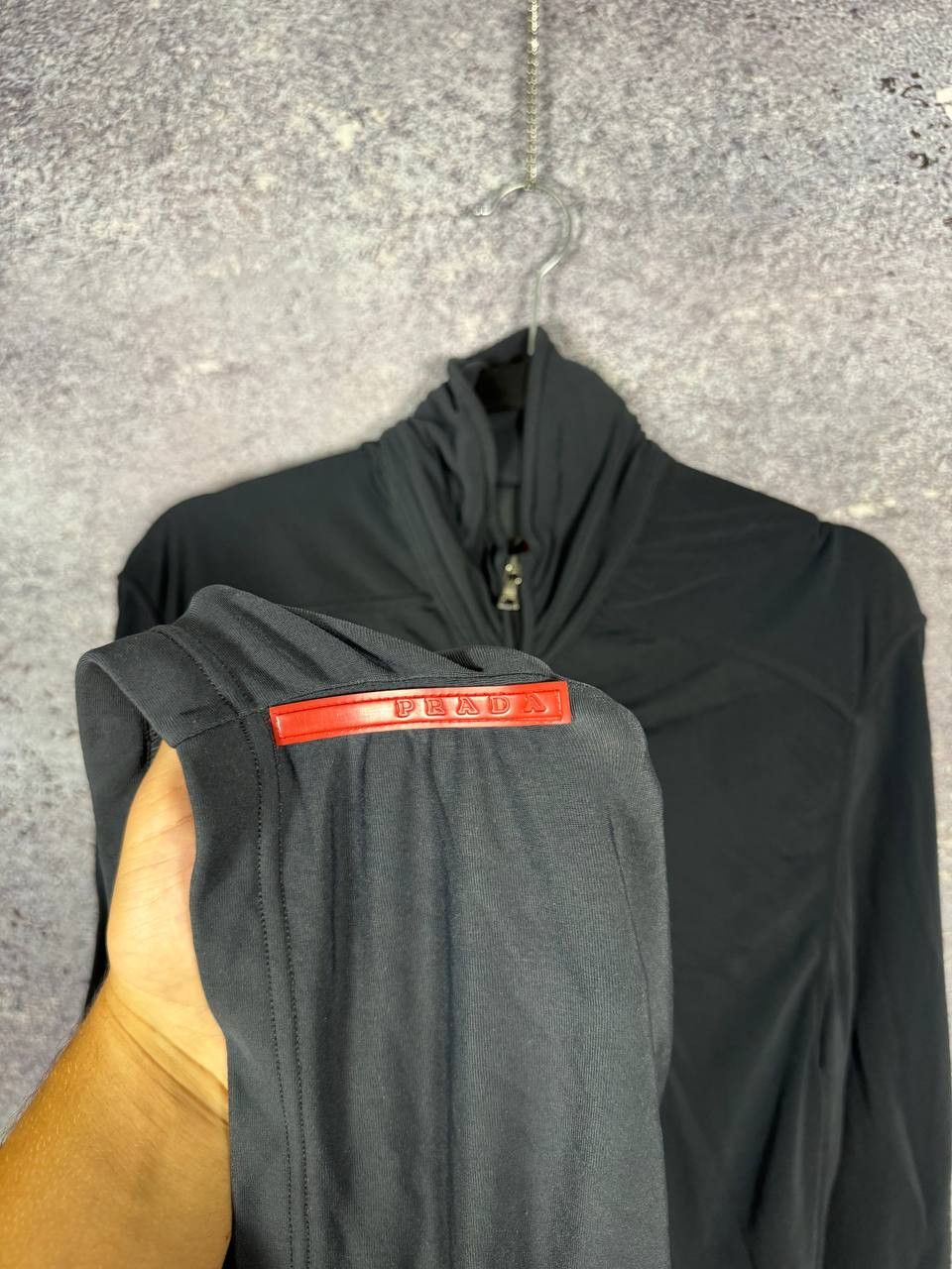 Prada Archive Prada Woman Red Tab Softshell Zip Sweater Size M / US 6-8 / IT 42-44 - 5 Thumbnail