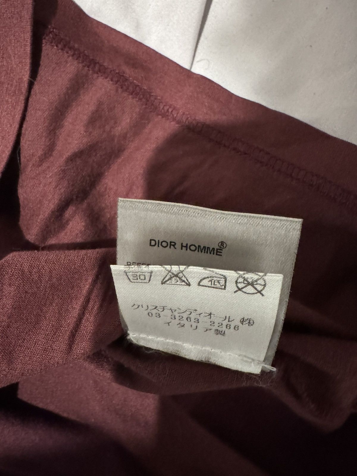 Dior Dior hedi bloody v neck Size US S / EU 44-46 / 1 - 4 Thumbnail