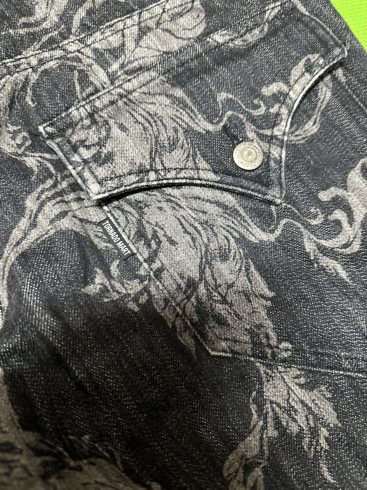 Tornado Mart Tornado mart flaire full print jeans Size US 33 - 7 Thumbnail