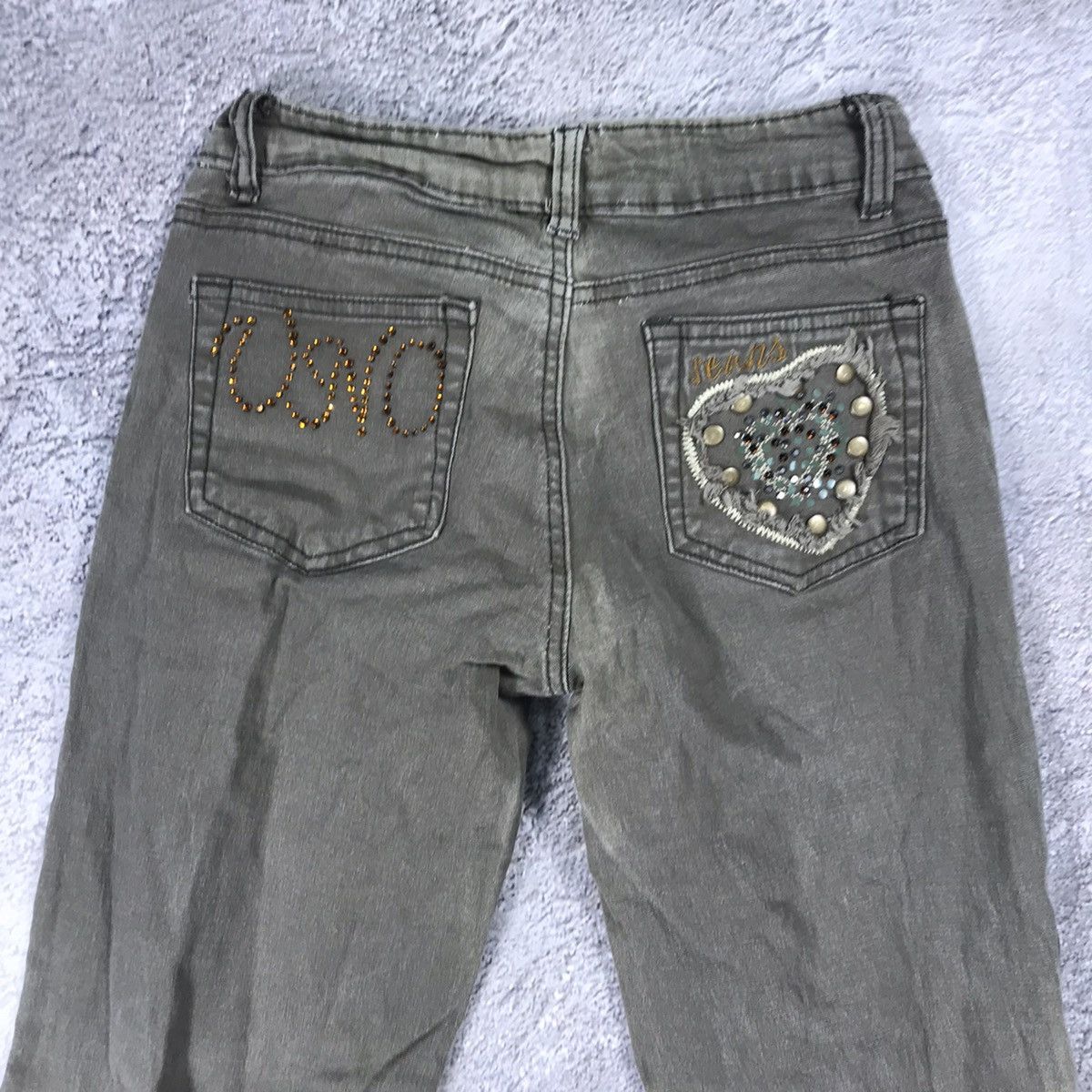 Vintage Vintage 90s Distressed Baggy Cargo Pants Grunge Khaki 26 Size 26" / US 2 / IT 38 - 5 Thumbnail