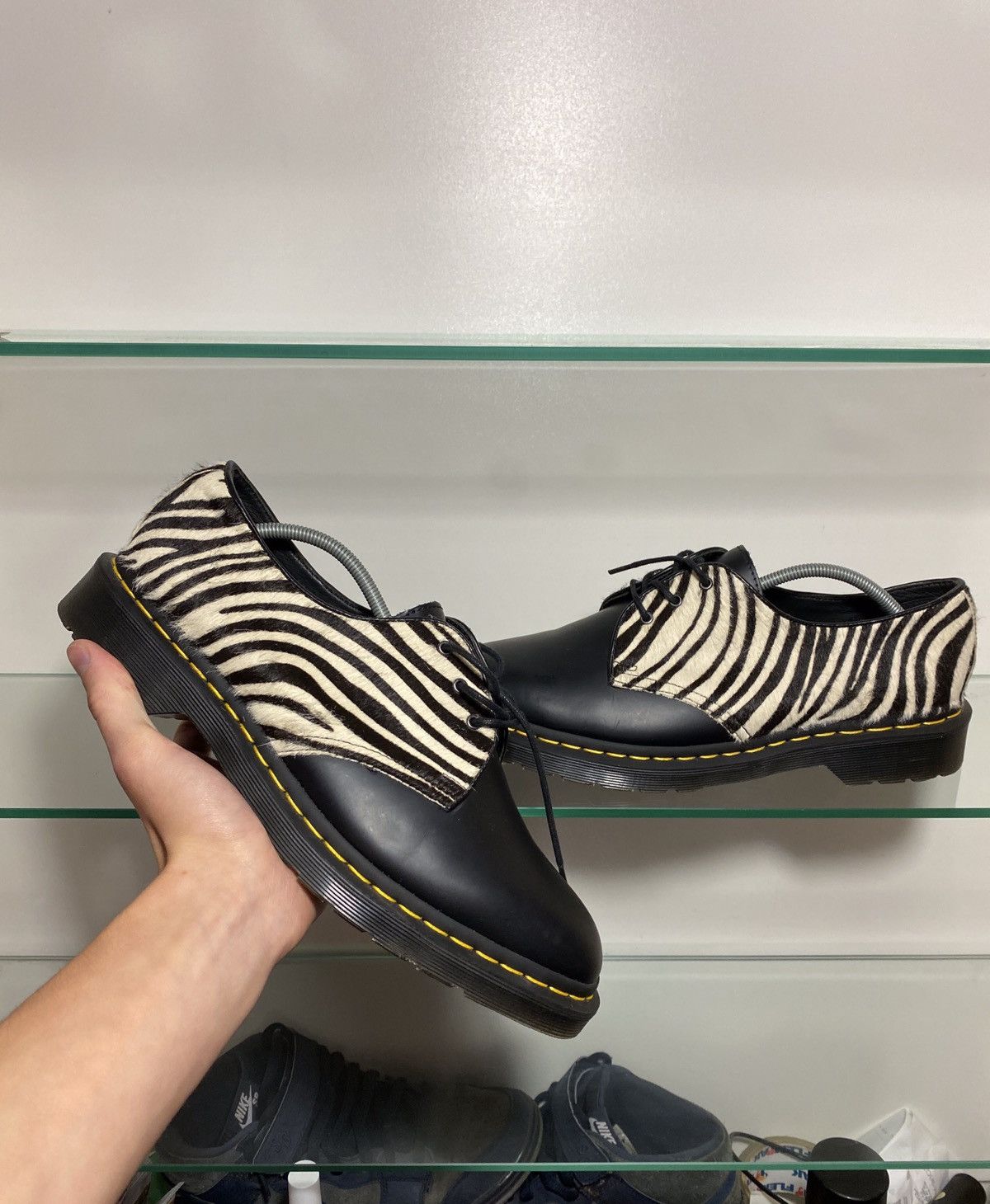 Dr. Martens Dr Martens Oxford zebra animal hair shied us10 Grailed