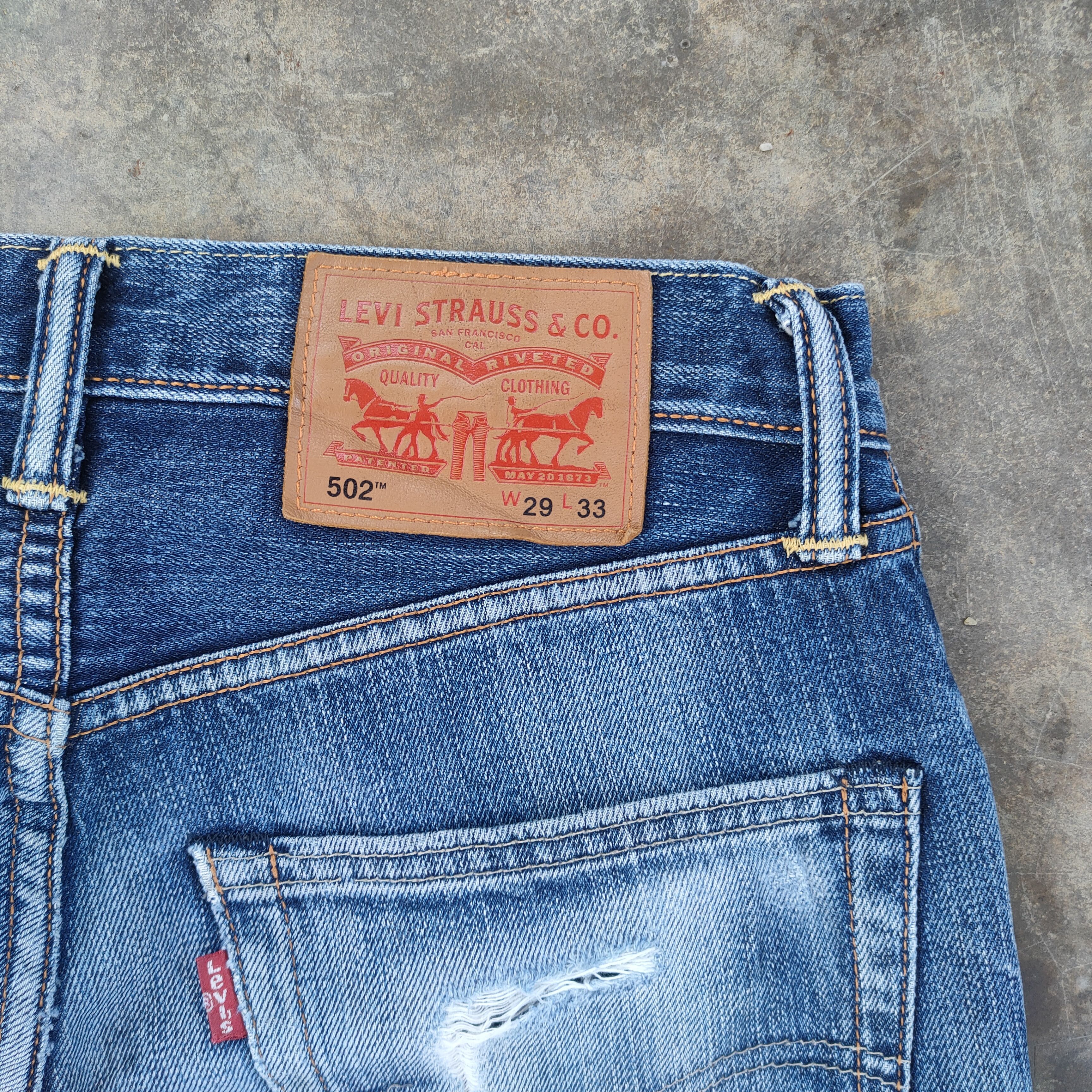 Levi's Vintage Clothing W30 VINTAGE LEVI'S 502 FADED DISTRESSED JEAN DENIM PANTS Size US 30 / EU 46 - 11 Thumbnail