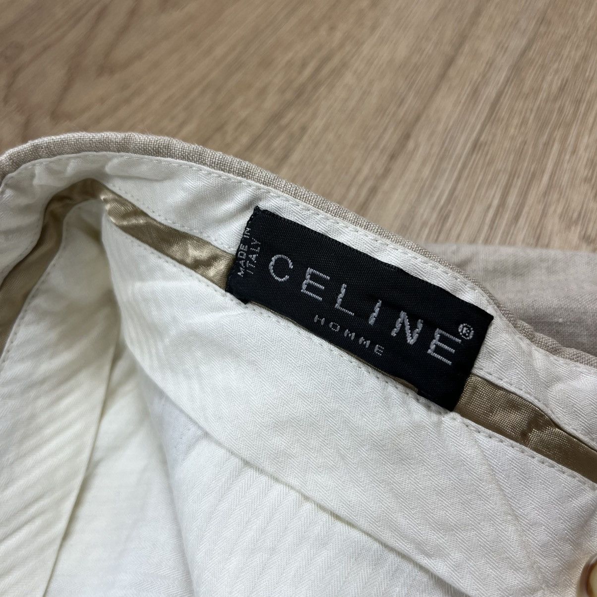 Celine Vintage CELINE HOMME 100% Linen Trousers Pants Beige Italy Size US 30 / EU 46 - 7 Thumbnail