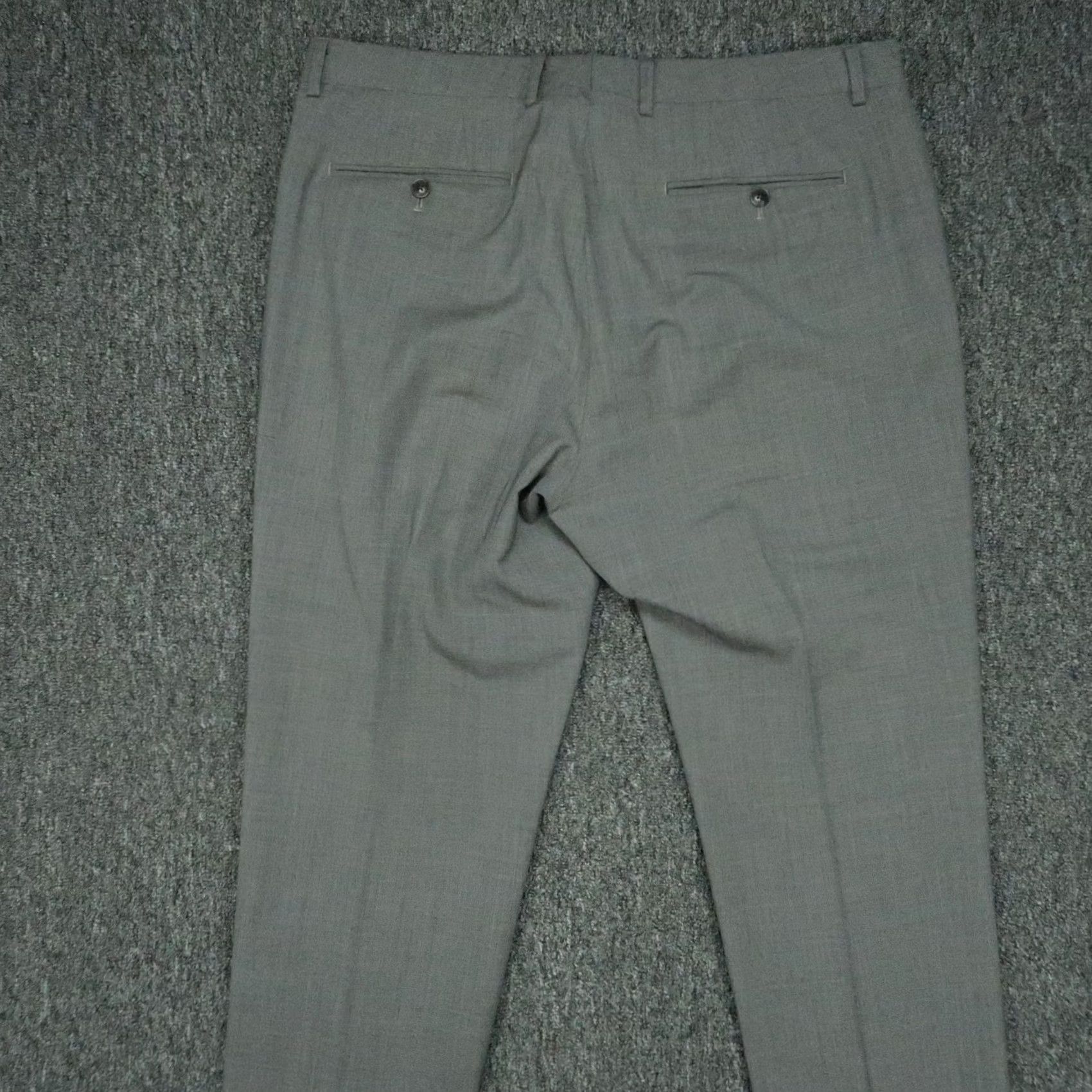 Bonobos Bonobos Pants Mens 35x34 Gray Slim Straight Wool Chino Pocket 34 Inseam Size US 35 - 4 Thumbnail