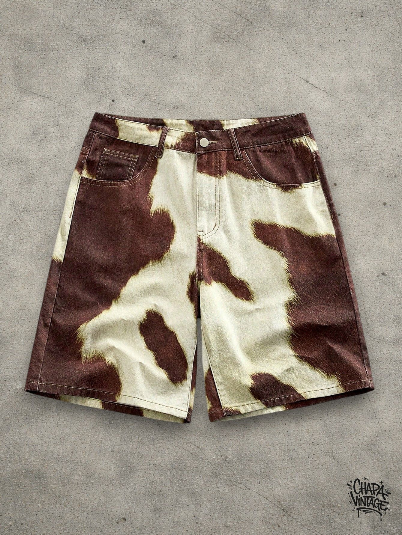 Japanese Brand Cow design shorts Size US 32 / EU 48 - 1 Thumbnail