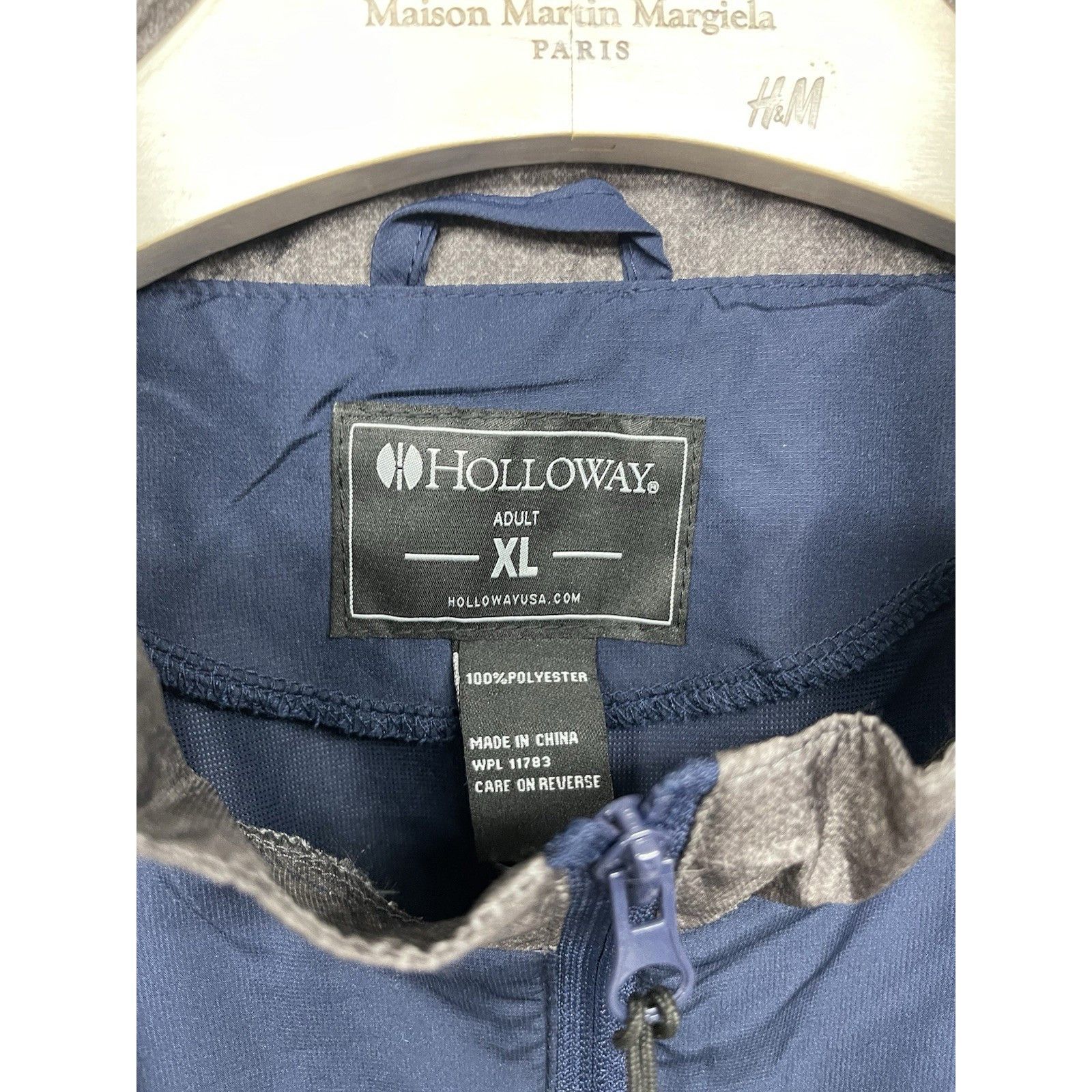 Holloway FDNY Lacrosse 1/4 Zip Pullover Track Jacket Windshirt Adult Size US XL / EU 56 / 4 - 6 Thumbnail