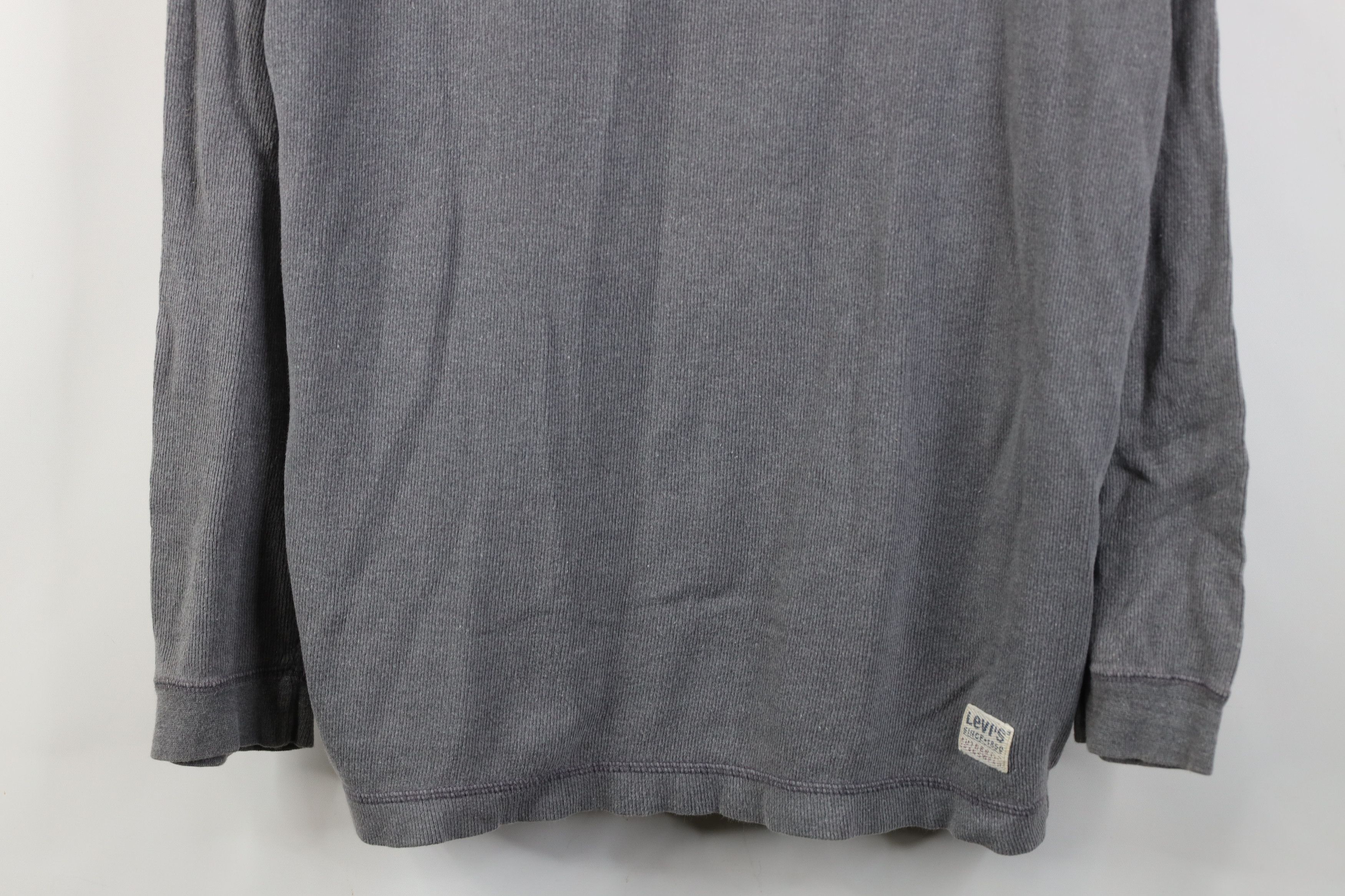Levi's Vintage 90s Levis Ribbed Knit Long Sleeve Henley T-Shirt Size US M / EU 48-50 / 2 - 3 Thumbnail