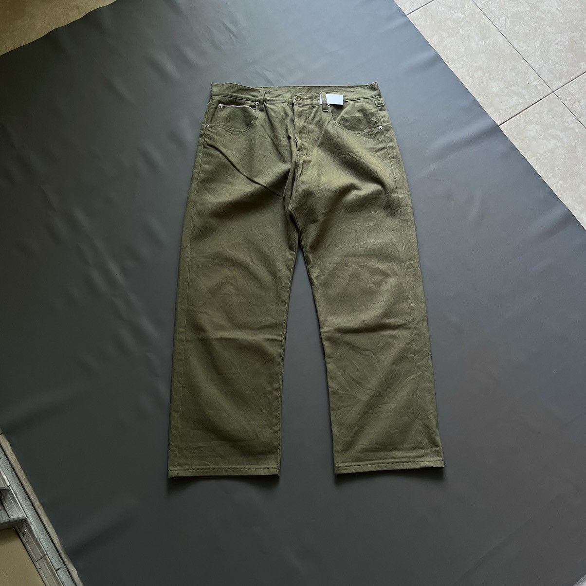 If Six Was Nine × Vintage Vintage Magasin Green Selvadge Y2K Baggy Pants Size US 32 / EU 48 - 1 Thumbnail