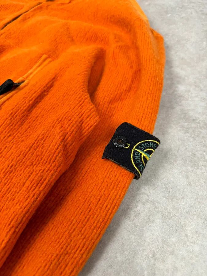 Stone Island Stone Island Orange Wool Fleece Zip-up Hoodie Size US L / EU 52-54 / 3 - 7 Thumbnail