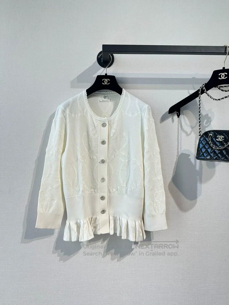 Hermes Hermes Knit Open Front Cardigan with Five Quarter Sleeves Size XS / US 0-2 / IT 36-38 - 1 Thumbnail