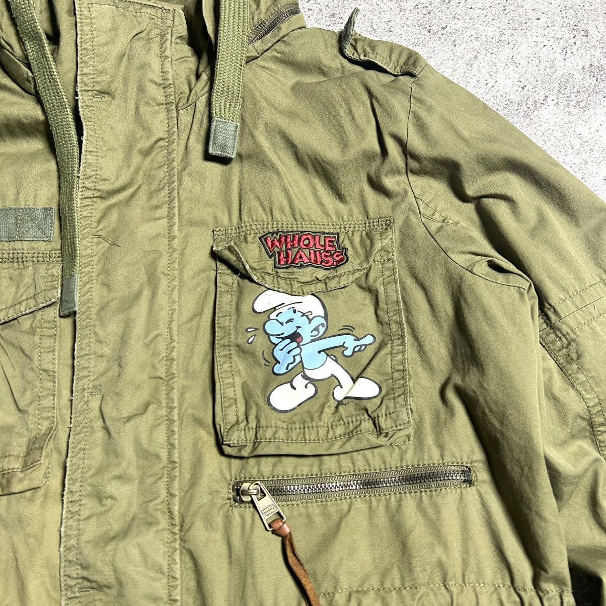 Cartoon Network Vintage M65 Jacket Whole Hauss THE SMURFS Size US L / EU 52-54 / 3 - 20 Thumbnail