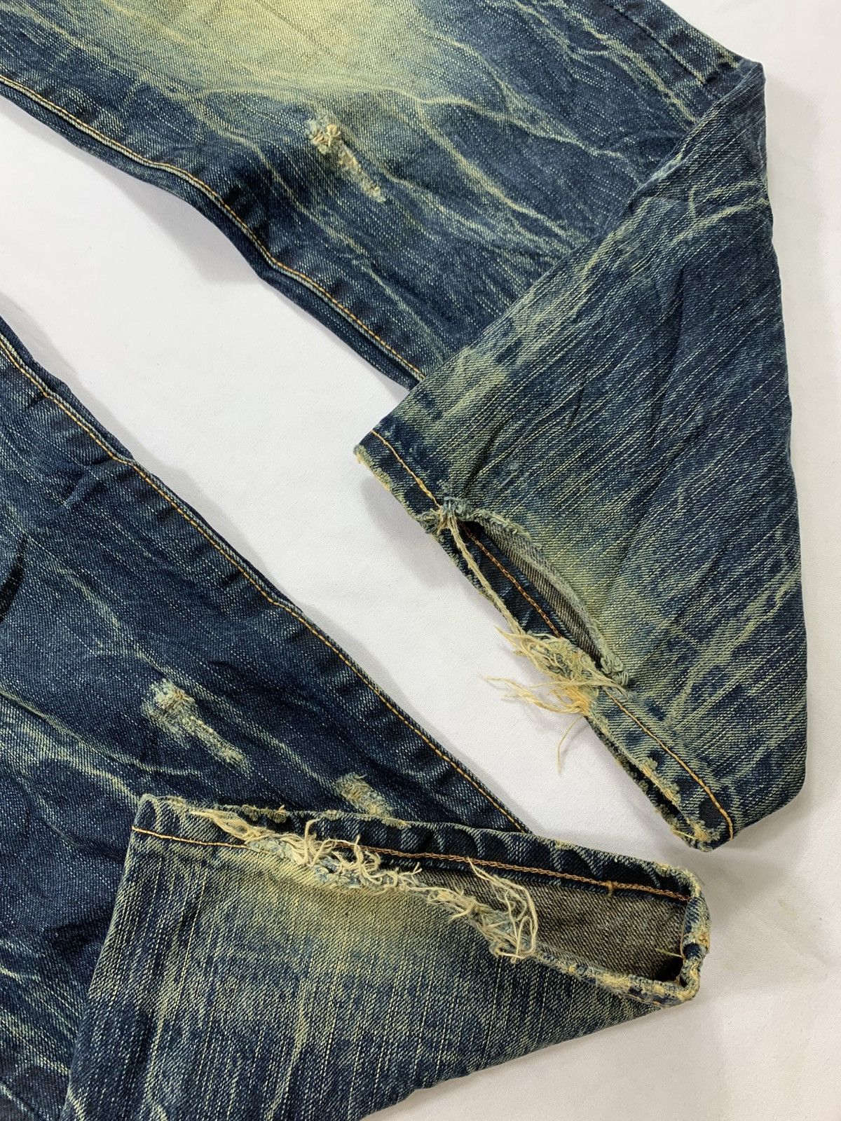 If Six Was Nine Sicks gothic jeans pant denim archives Skull Distressed Size US 31 - 10 Thumbnail