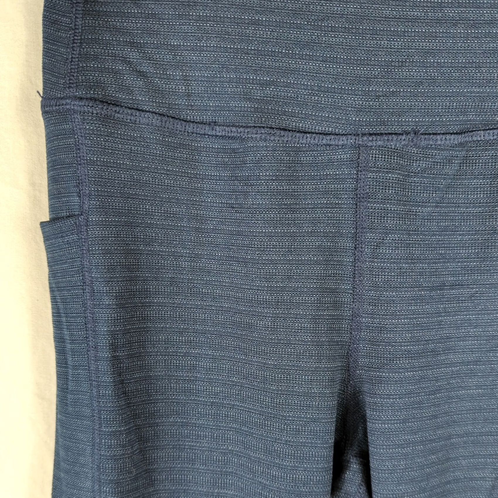 Athletic Works Athletic Works Leggings Womens S 4-6 Blue Navy Full Length Skinny Pockets Drawstring Athleticwear Running Jogging Size 28" / US 6 / IT 42 - 2 Thumbnail