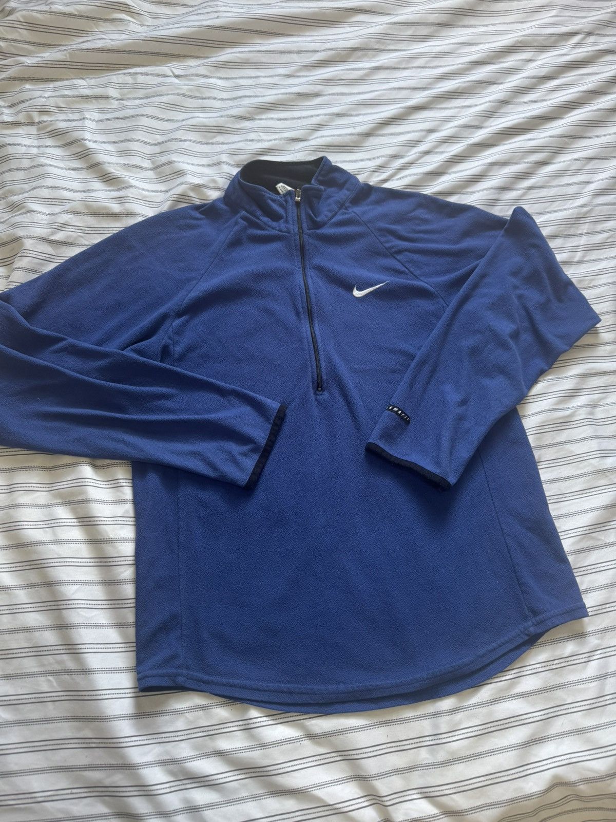 Nike Nike Dri-FIT Blue 1/4 Zip Pullover Women’s Small Size S / US 4 / IT 40 - 2 Thumbnail