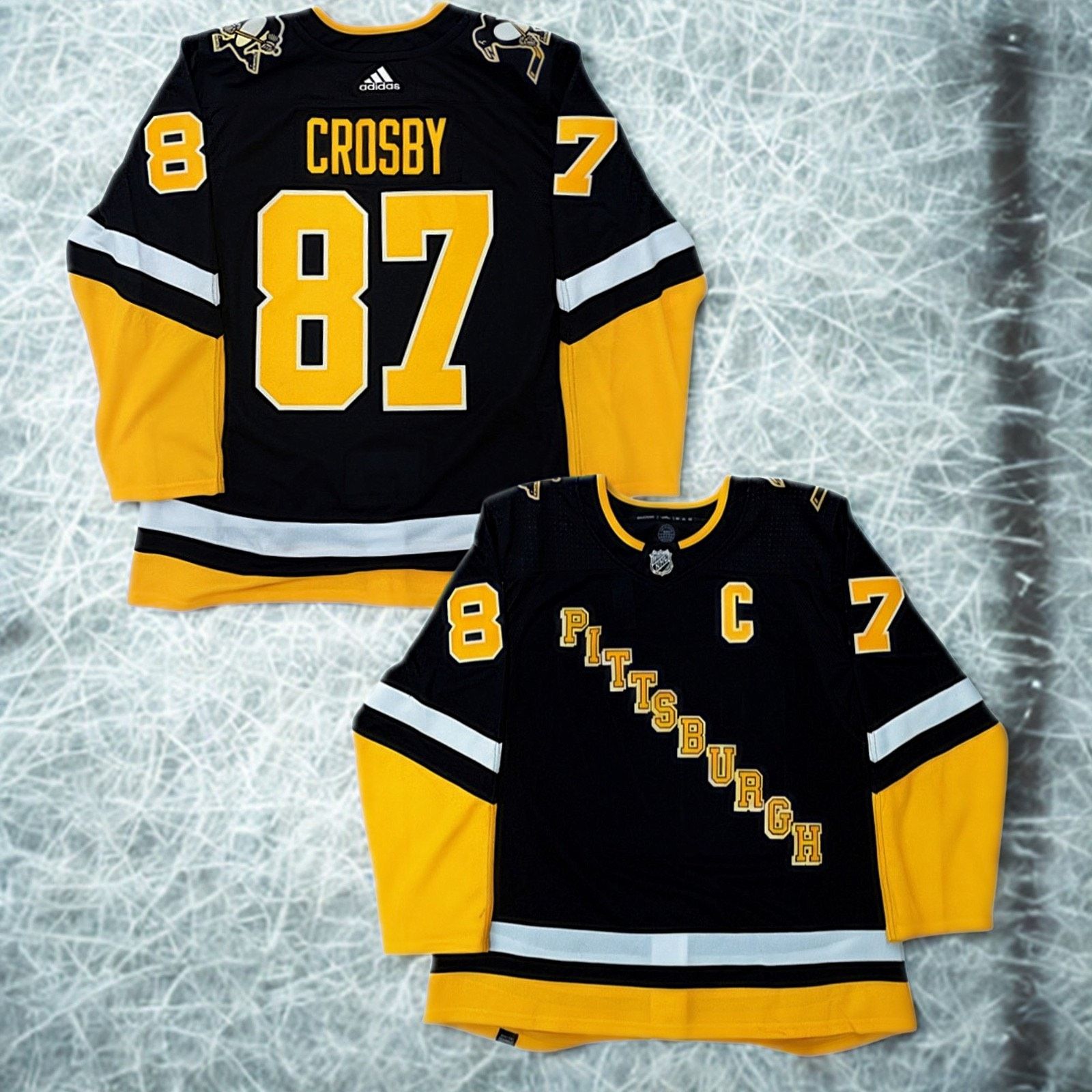 Adidas Sidney Crosby Pittsburgh Penguins Adidas Jersey Sz. 56 2XL Size US XXL / EU 58 / 5 - 2 Thumbnail