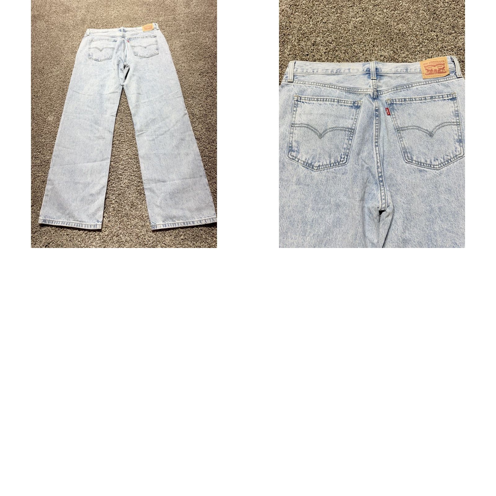 Levi's Levi’s Low Pro Straight Women’s Jeans Size 32 Light Wash Blue Denim 36X32 High Size 24" / US 00 / IT 34 - 9 Thumbnail
