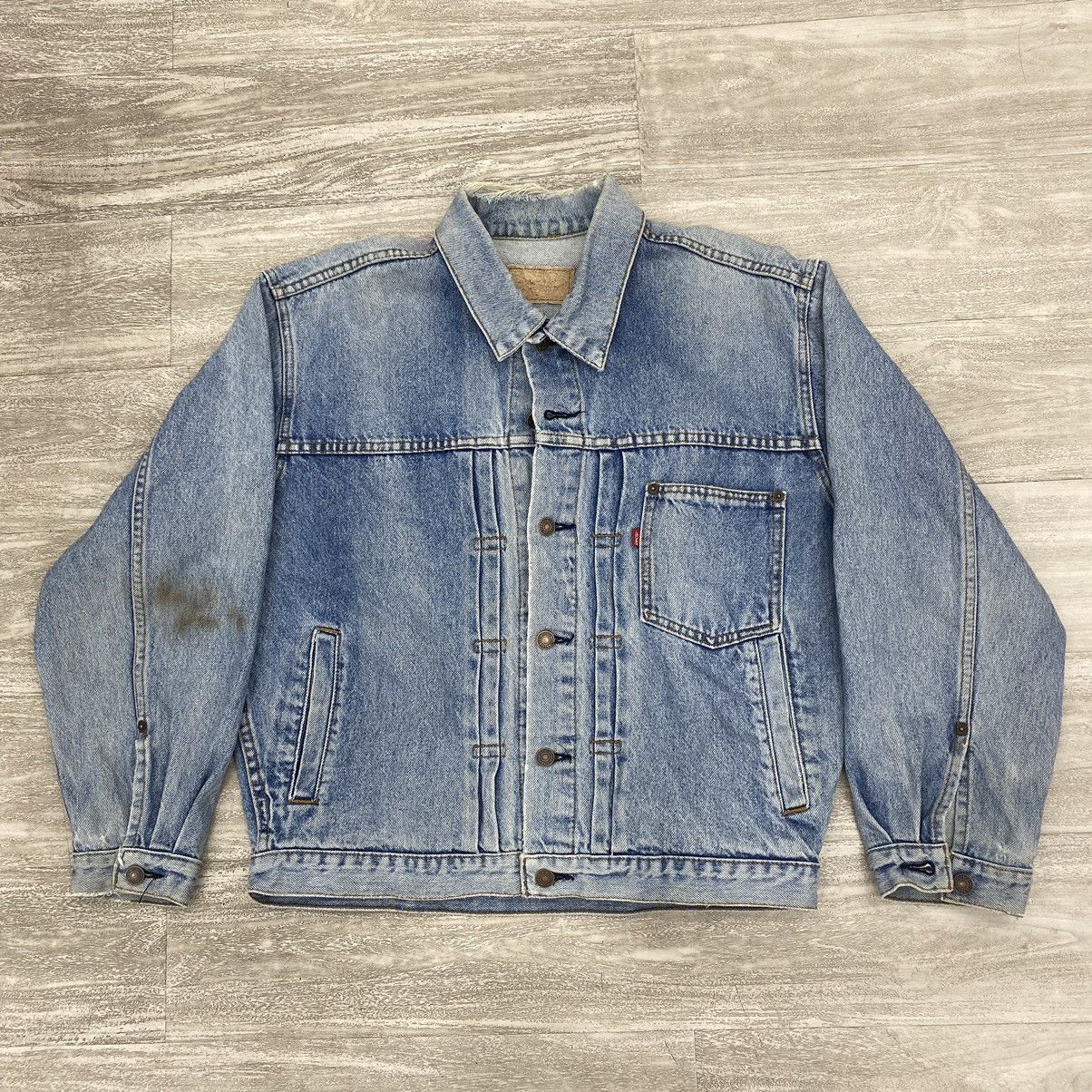 image of Levis x Vintage Levi's Type 1 in Dusty Blue, Men's (Size XL)