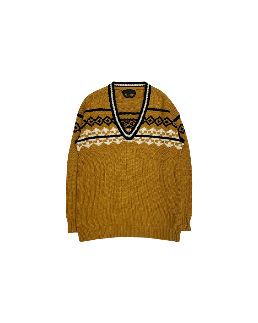 Burberry Prorsum Burberry Prorsum Resort 2012 Ethnic V Neck Sweater Size US S / EU 44-46 / 1 - 1 Thumbnail