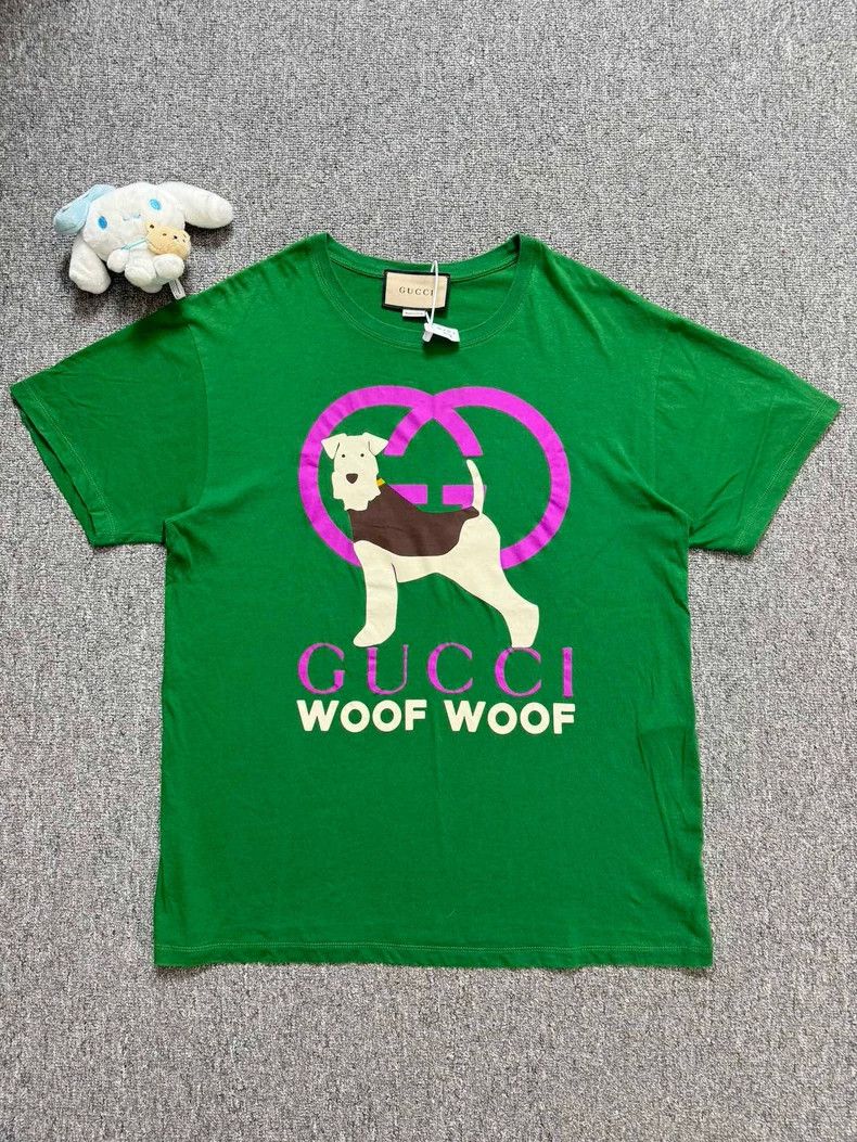 GucciNew green cartoon puppy short sleeves 2503-Nextarrow